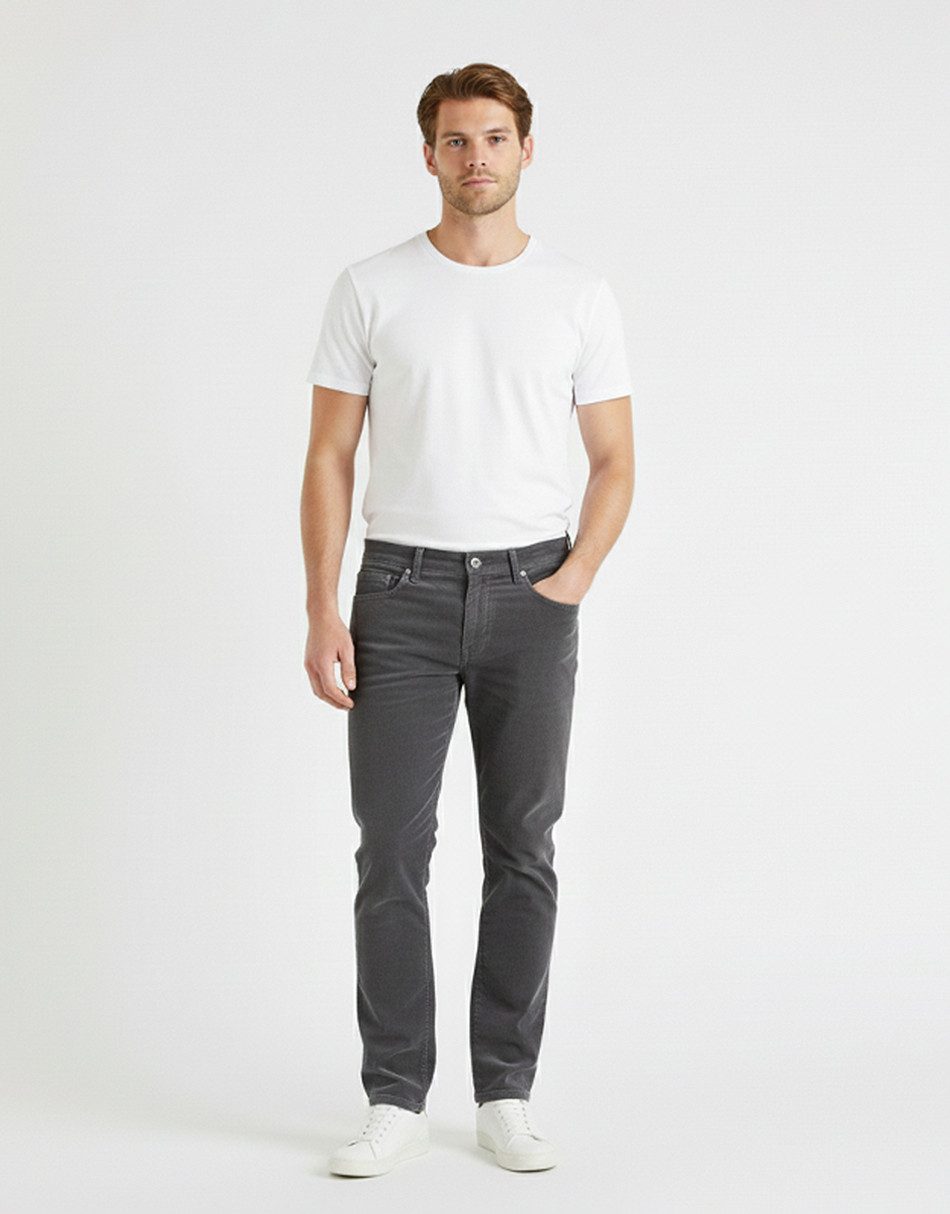 BlauerHafen Cordhose Herren Cordhose 5-Pocket SLIM FIT modisch lässig elastisch