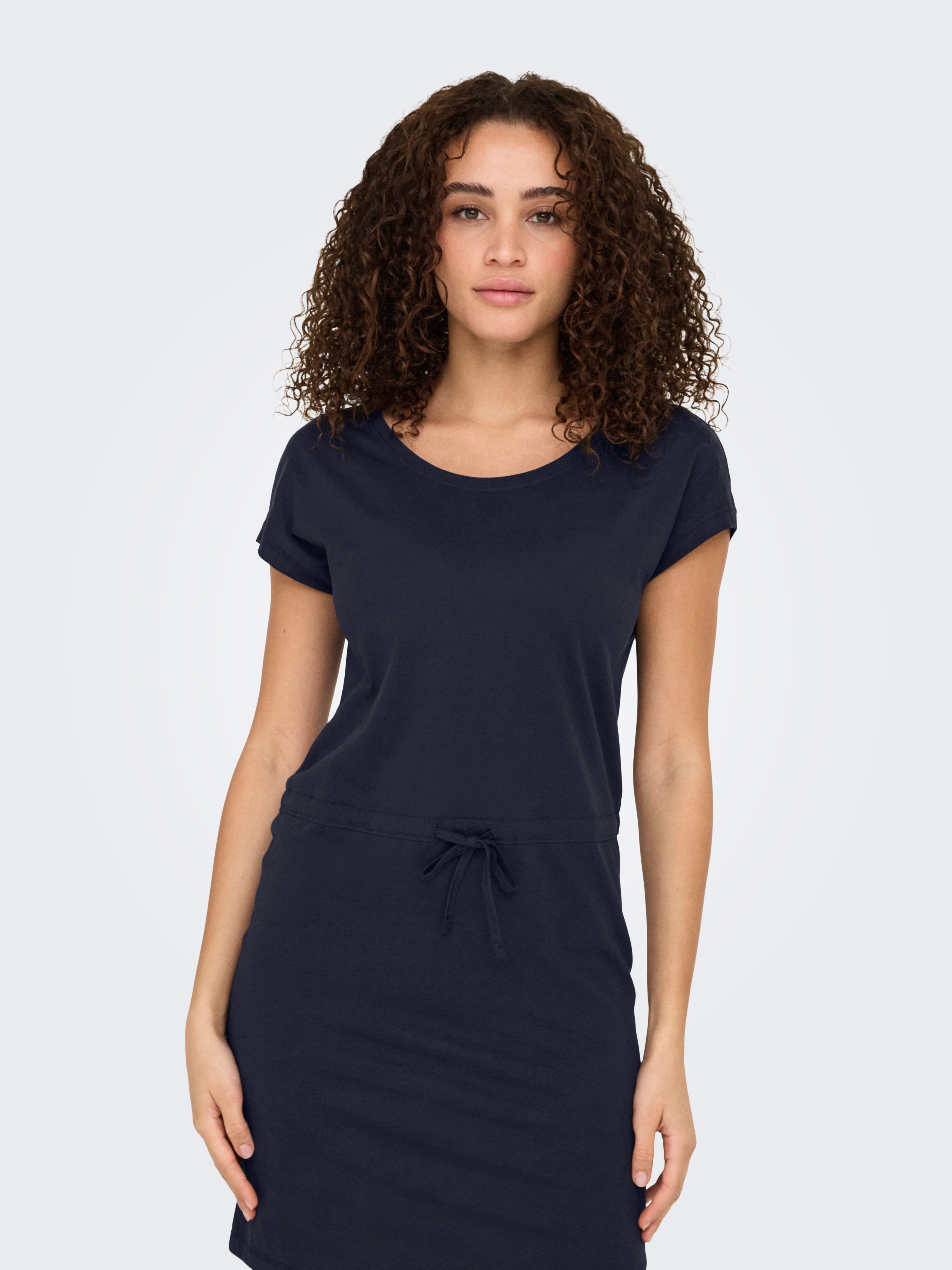 ONLY Shirtkleid ONLMAY LIFE S/S DRESS 2 PACK CS JRS (2er-Pack) Baumwolle, regular fit, Rundhals