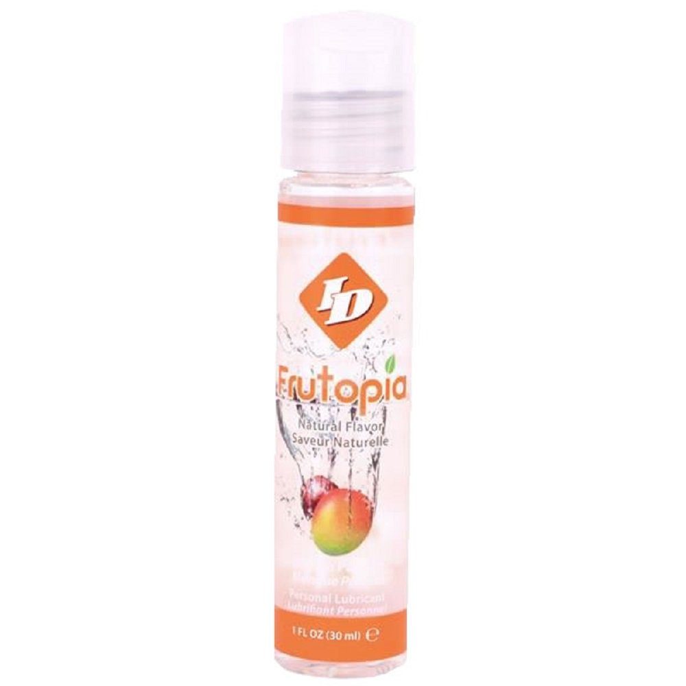 ID Lube Gleitgel Frutopia - Mango, Flasche mit 100ml, veganes Gleitgel mit Mango-Geschmack