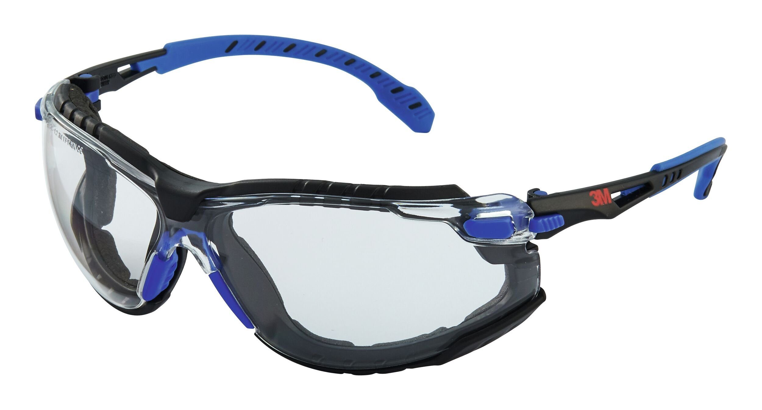 3M Arbeitsschutzbrille, Brille Solus 1000 Set, PC, klar, SGAF/AS, blau/schwarz