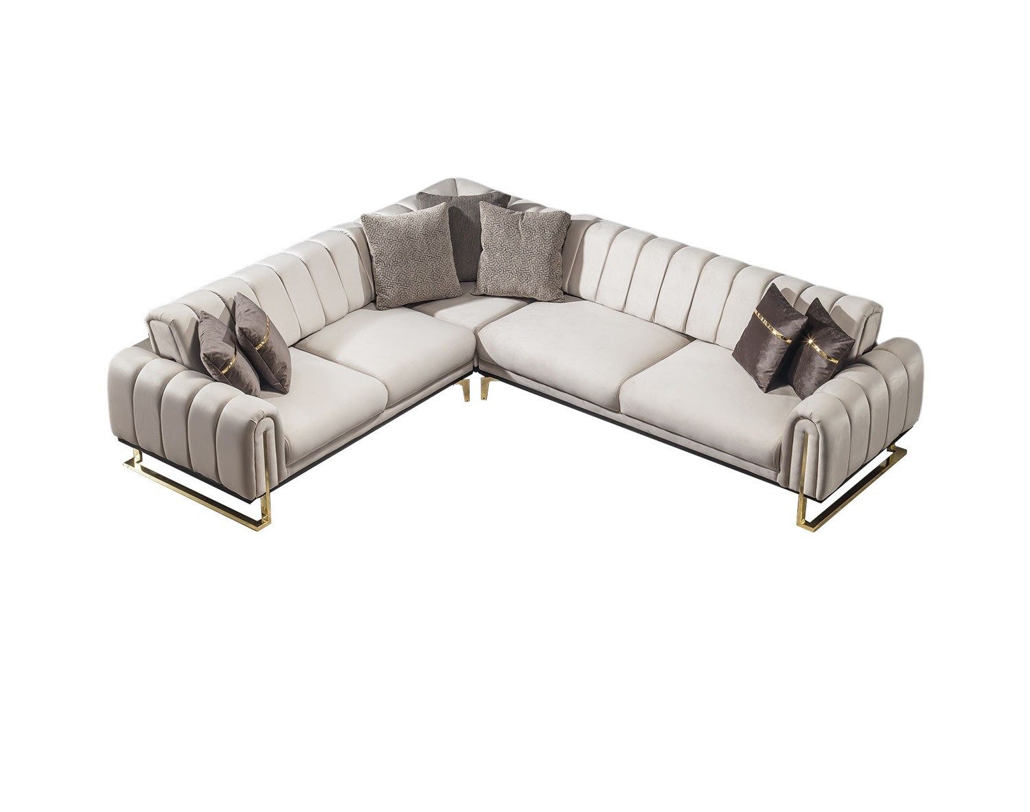 Villa Möbel Ecksofa Wave, Set, mit Relax-/Bettfunktion durch umklappbare Rückenlehne