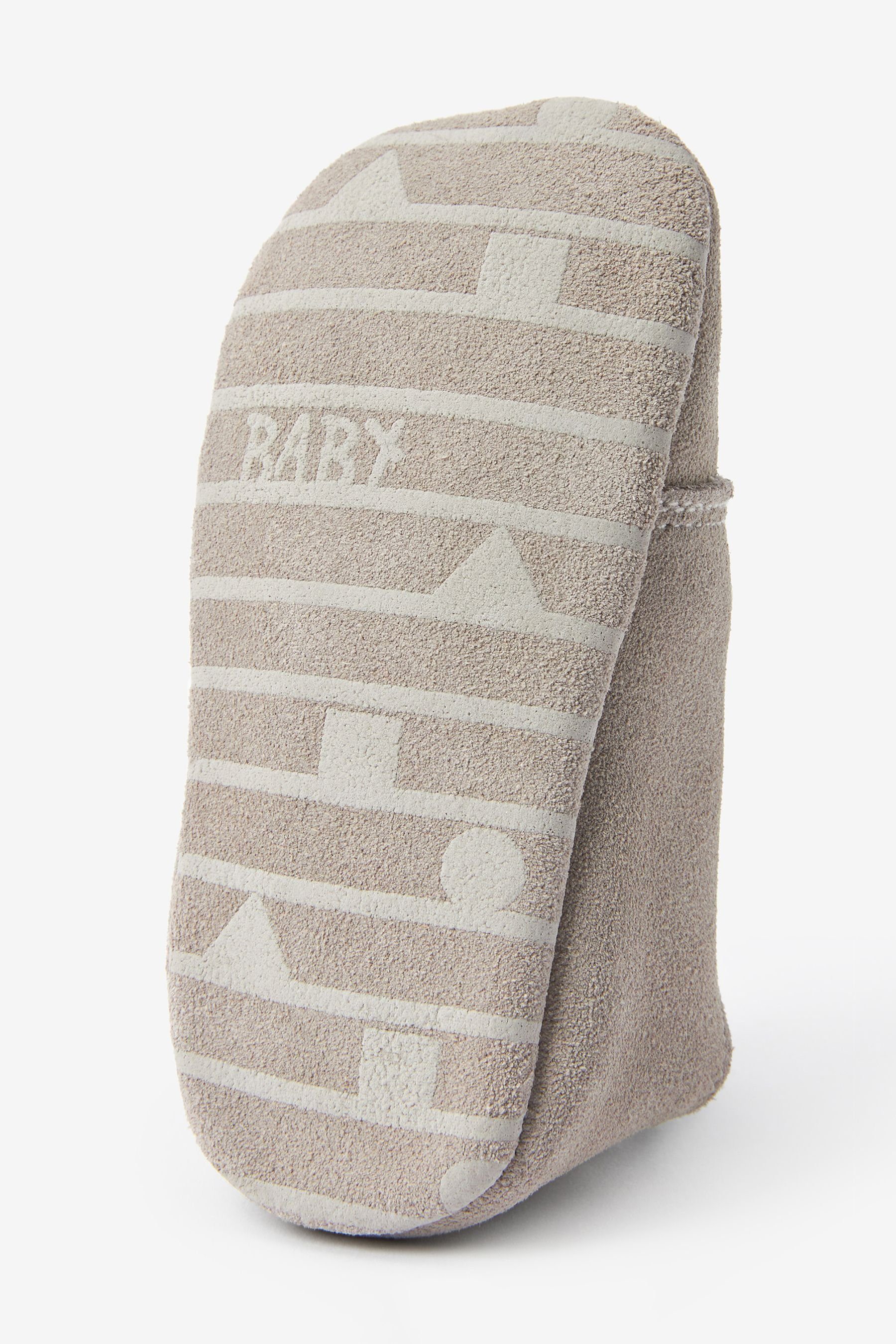 Next Babyschuhe zum Schnüren Babystiefel Grey Veloursleder aus (1-tlg)