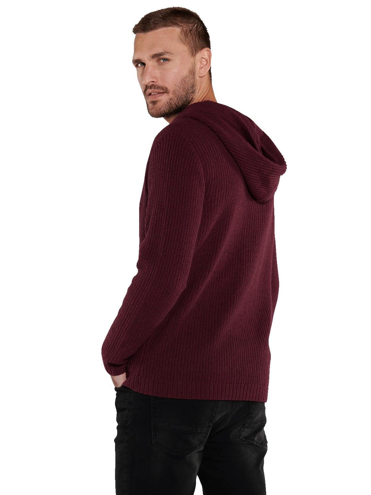 emilio adani Strickpullover emilio adani Herren Pullover mit Kapuze, Dunkel günstig online kaufen