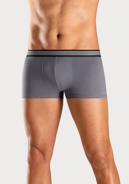 H.I.S Boxershorts (Packung, 4-St) in Hipster-Form mit gestreiftem Webbund