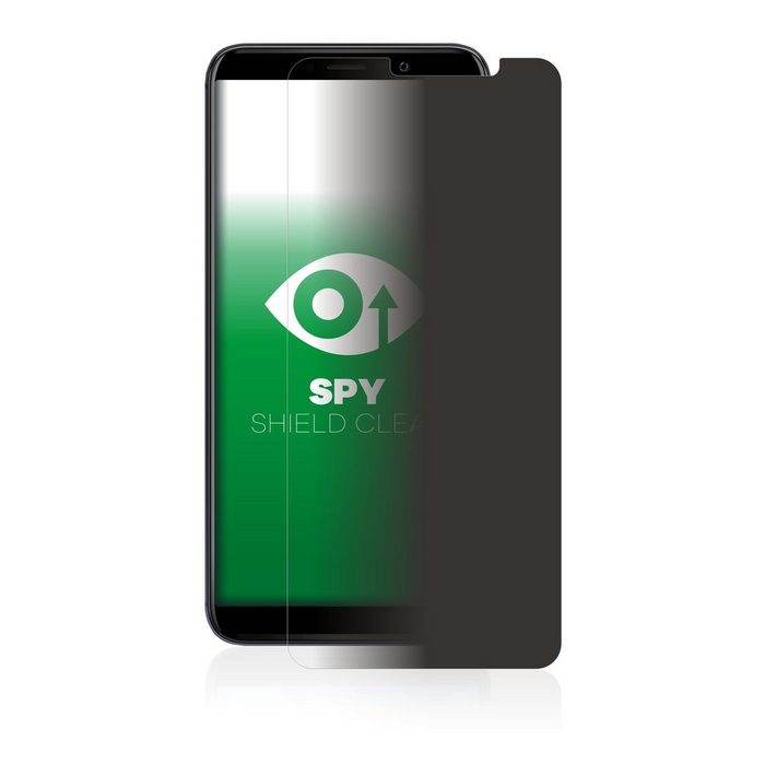 upscreen Blickschutzfolie für Wiko Y80 Displayschutzfolie Blaulichtfilter Privacy Folie Schutzfolie Sichtschutz klar Anti-Spy