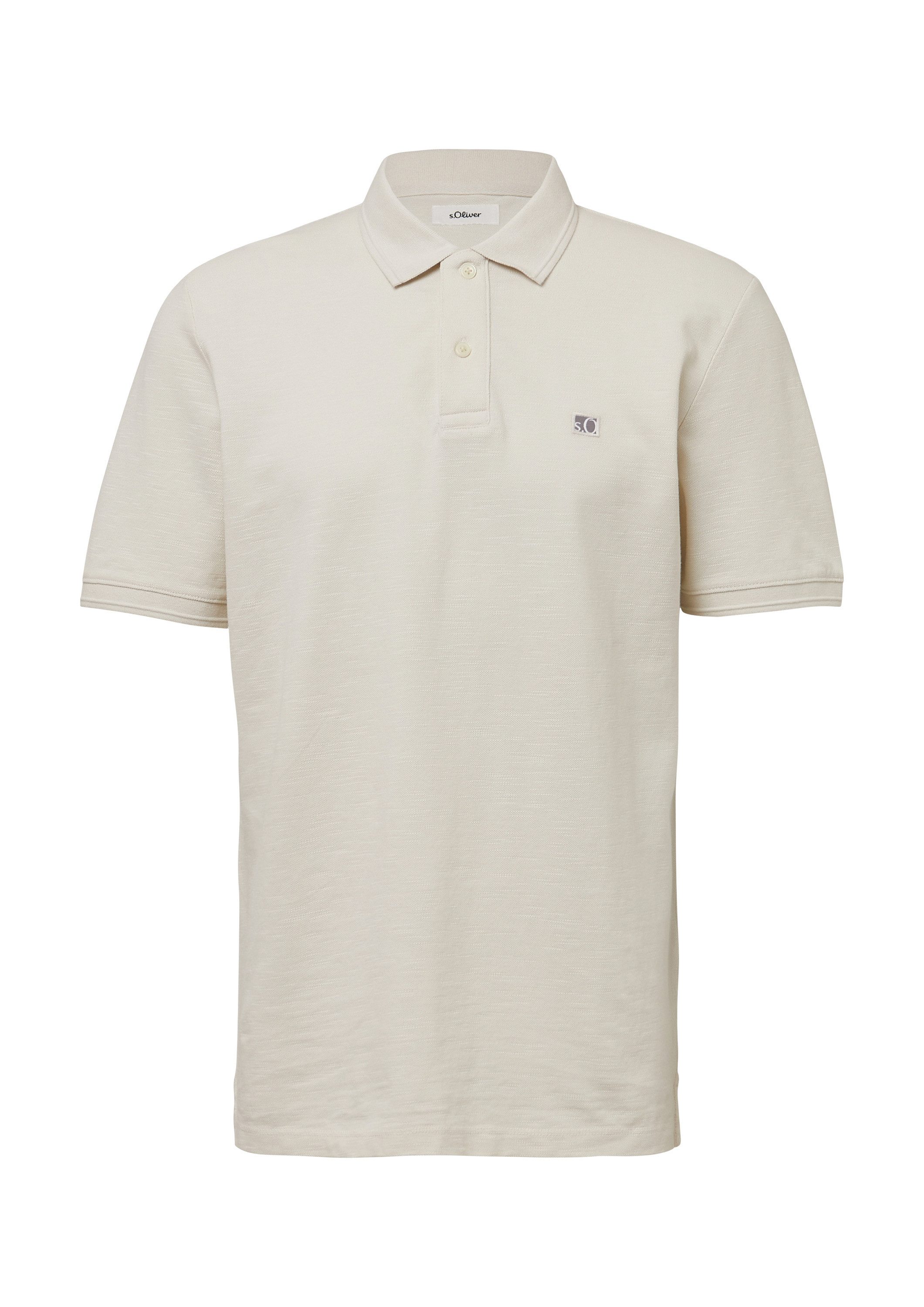 s.Oliver Kurzarmshirt Polo-Shirt Poloshirt mit kleinem günstig online kaufen