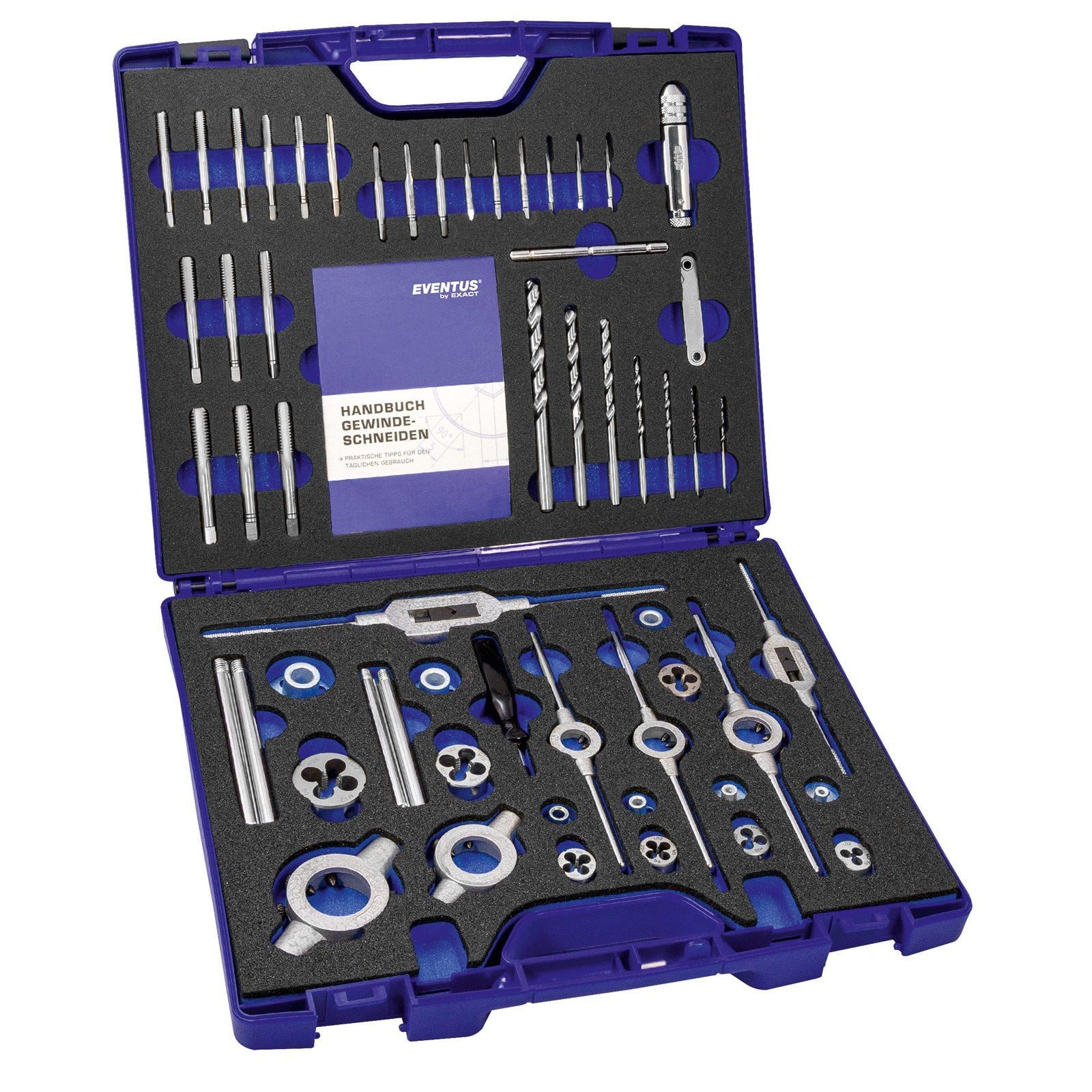 Exact Gewindebohrer Gewindeschneid Universalsortiment GS52 HSS 52-tlg. - 70571