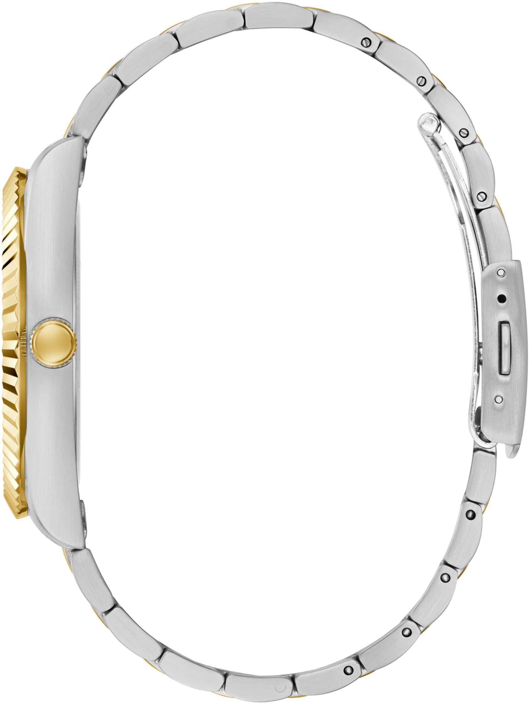 Guess Quarzuhr CONNOISSEUR GW0265G15, Armbanduhr, Herrenuhr, Datum, Wochentag, Edelstahlarmband