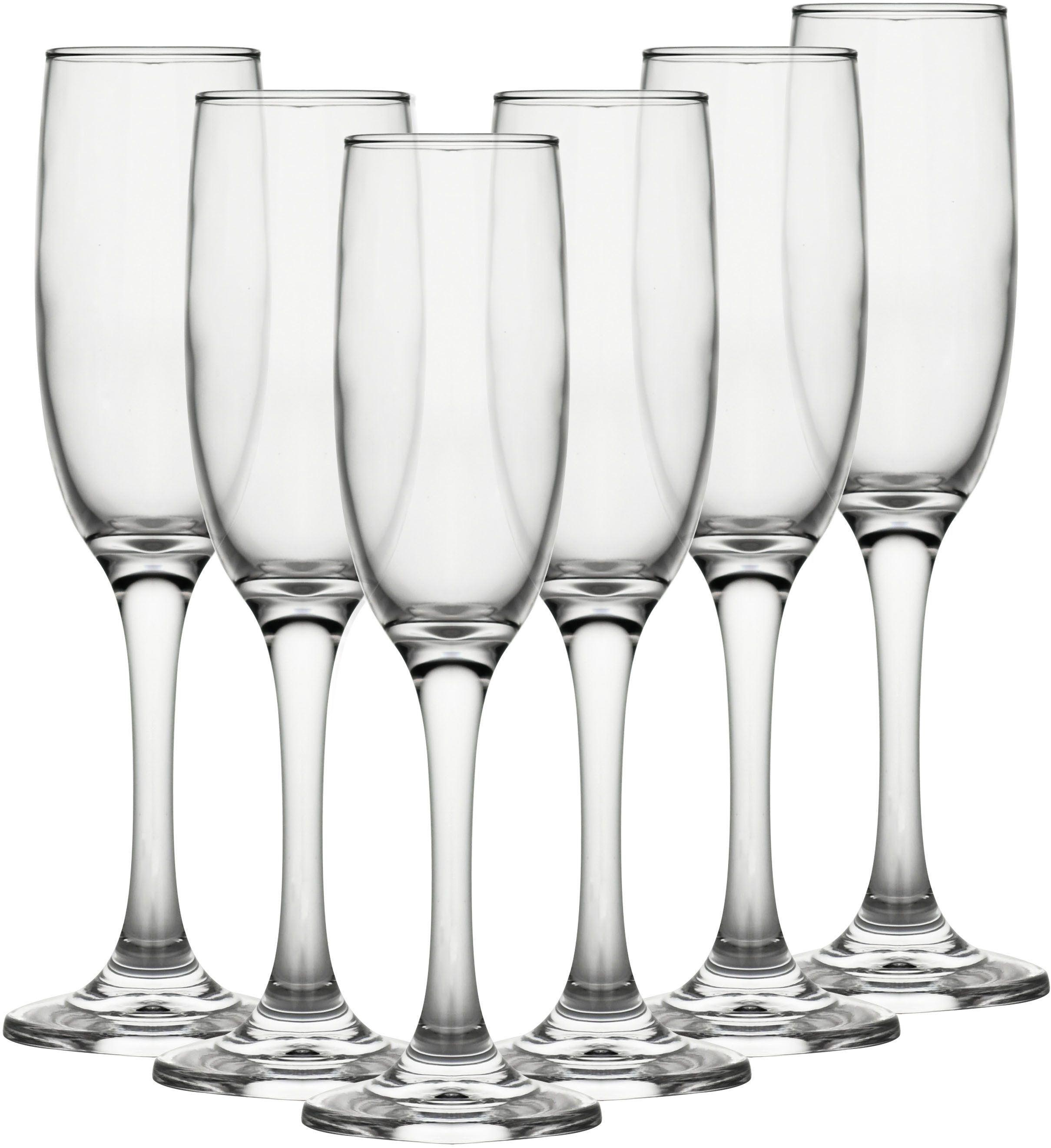 ECHTWERK Sektglas Champagnerkelche Set 170 ml, 6-tlg., Glas, für Champagner, Schaumwein, Aperitifs, ideal für Feierlichkeiten