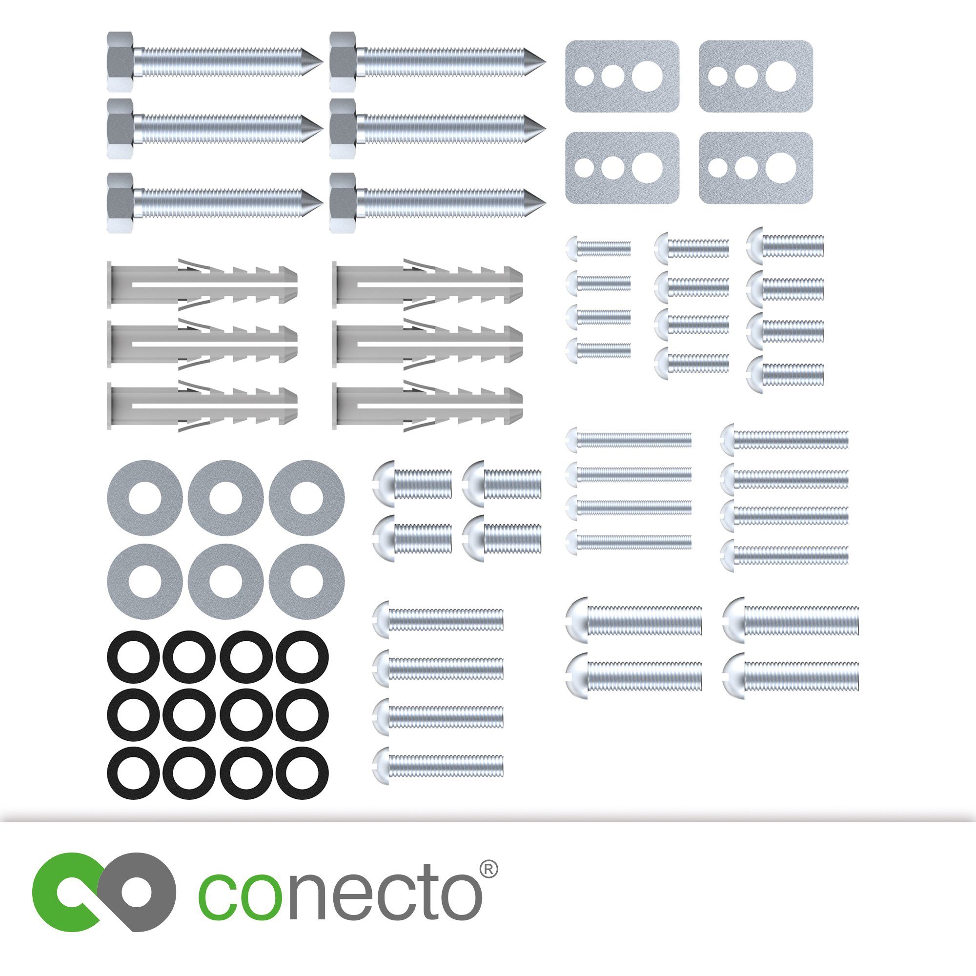 conecto TV-Wandhalterung Schraubenset VESA Halterung Fernseher TV Halter für conecto Teilig 64