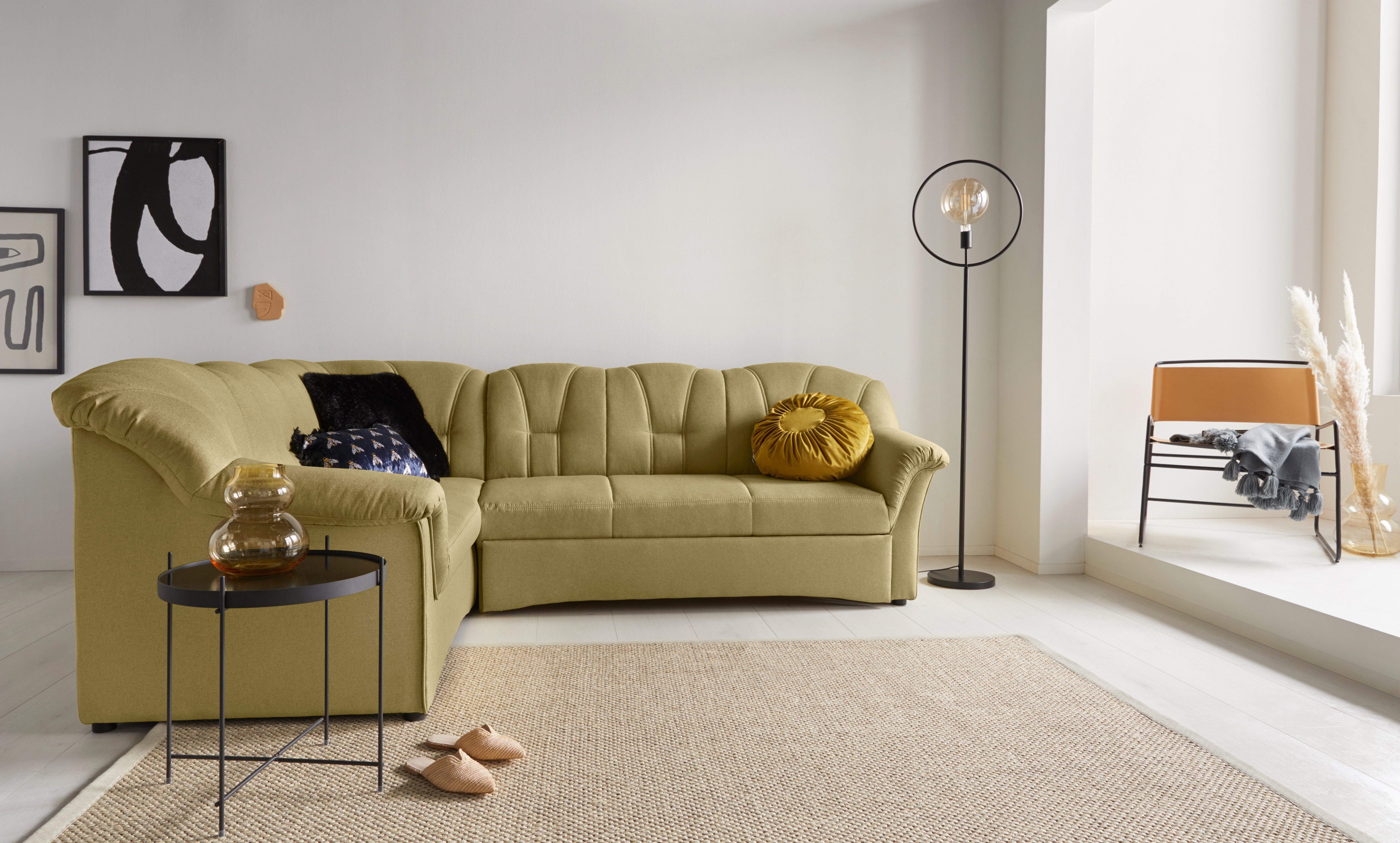 DOMO collection Ecksofa Papenburg B/T/H: 242/190/84 günstig online kaufen