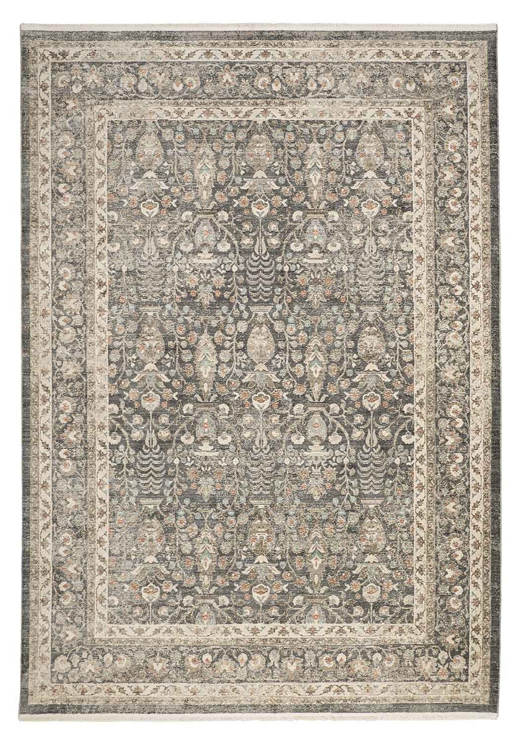 Teppich ALEO, Grau, 200 x mm cm, 290 Stoff, rechteckig, Höhe: 7 merinos