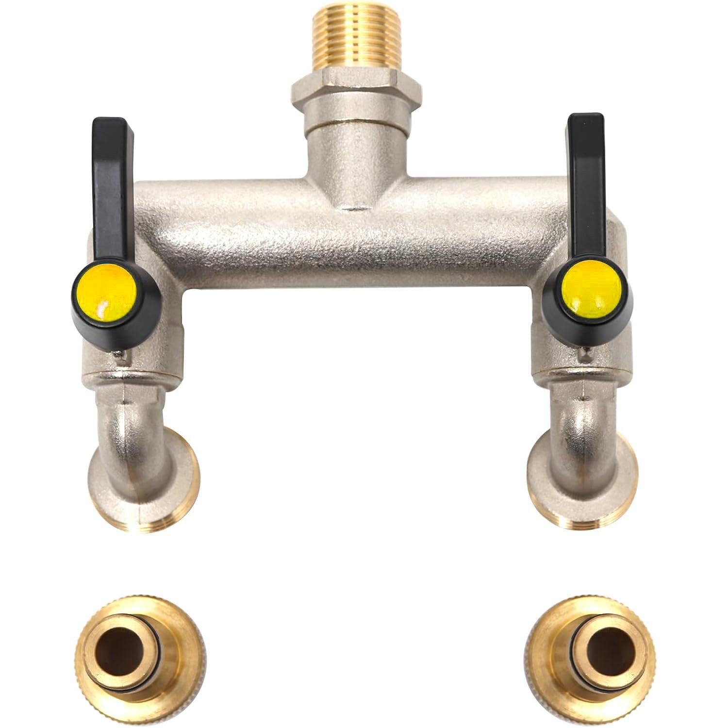 HEYHIPPO Y-Stück 3/4'' Gartenhahn Zweiwege-Wasserumsteller Außen Wasservert günstig online kaufen