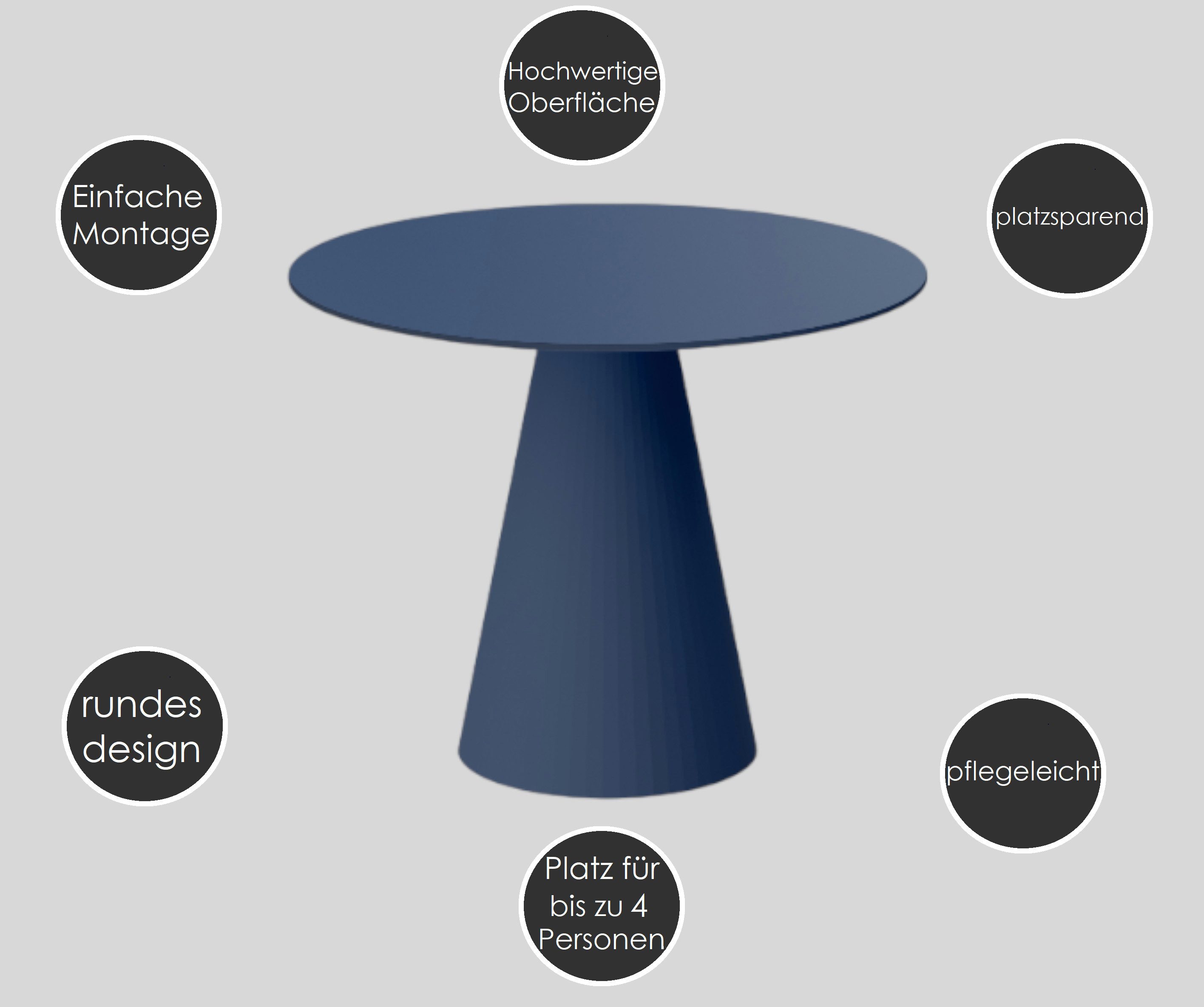 designimpex Esstisch Design Esstisch Tisch rund Piovano Esszimmer 100x75 cm Pastellfarben, Esstisch, Esszimmertisch, Tisch, Couchtisch, Wohnzimmertisch, table