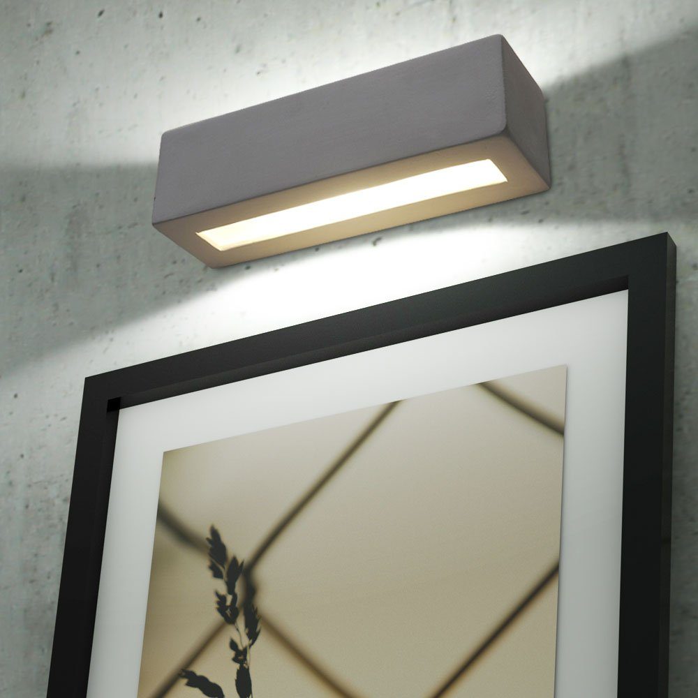 etc-shop Wandleuchte, Leuchtmittel nicht inklusive, Wandleuchte Innen Wandlampe weiß Keramik Lampe | Wandleuchten