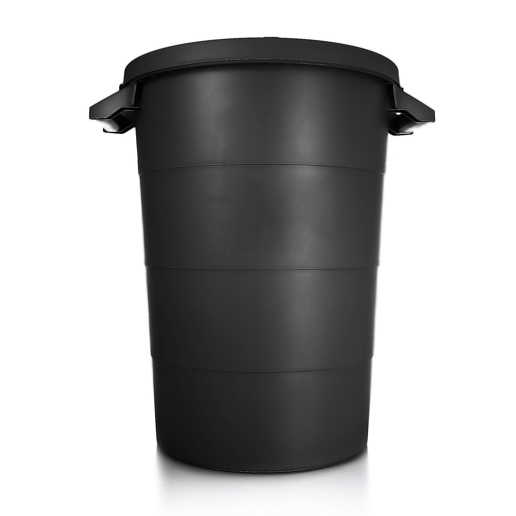 BigDean Mülleimer Wetterfeste Universaltonne mit Deckel und 2 stabilen Tragegriffen 80 L, Universaltonne, Mit Deckel, 2 Griffen, Indoor & Outdoor