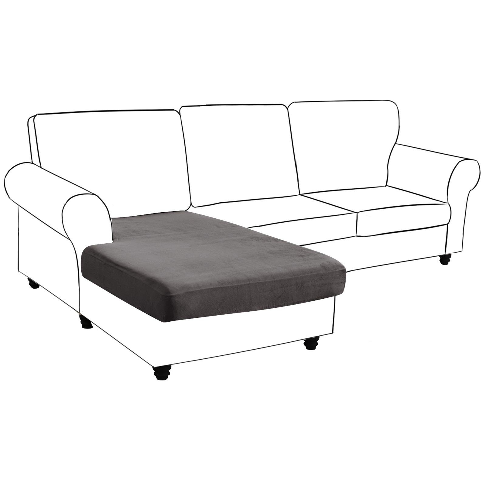 Rosnek Sofahusse Sofa Sitzbezug,Samt Sitzkissenbezug, Stretch,Schonbezug, günstig online kaufen