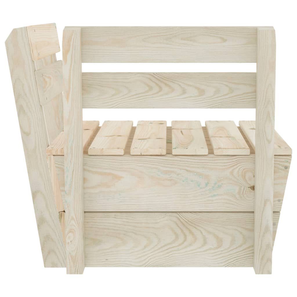 vidaXL Gartenbank NA Modulares Palettensofa Eckteil Imprägniertes Fichtenholz