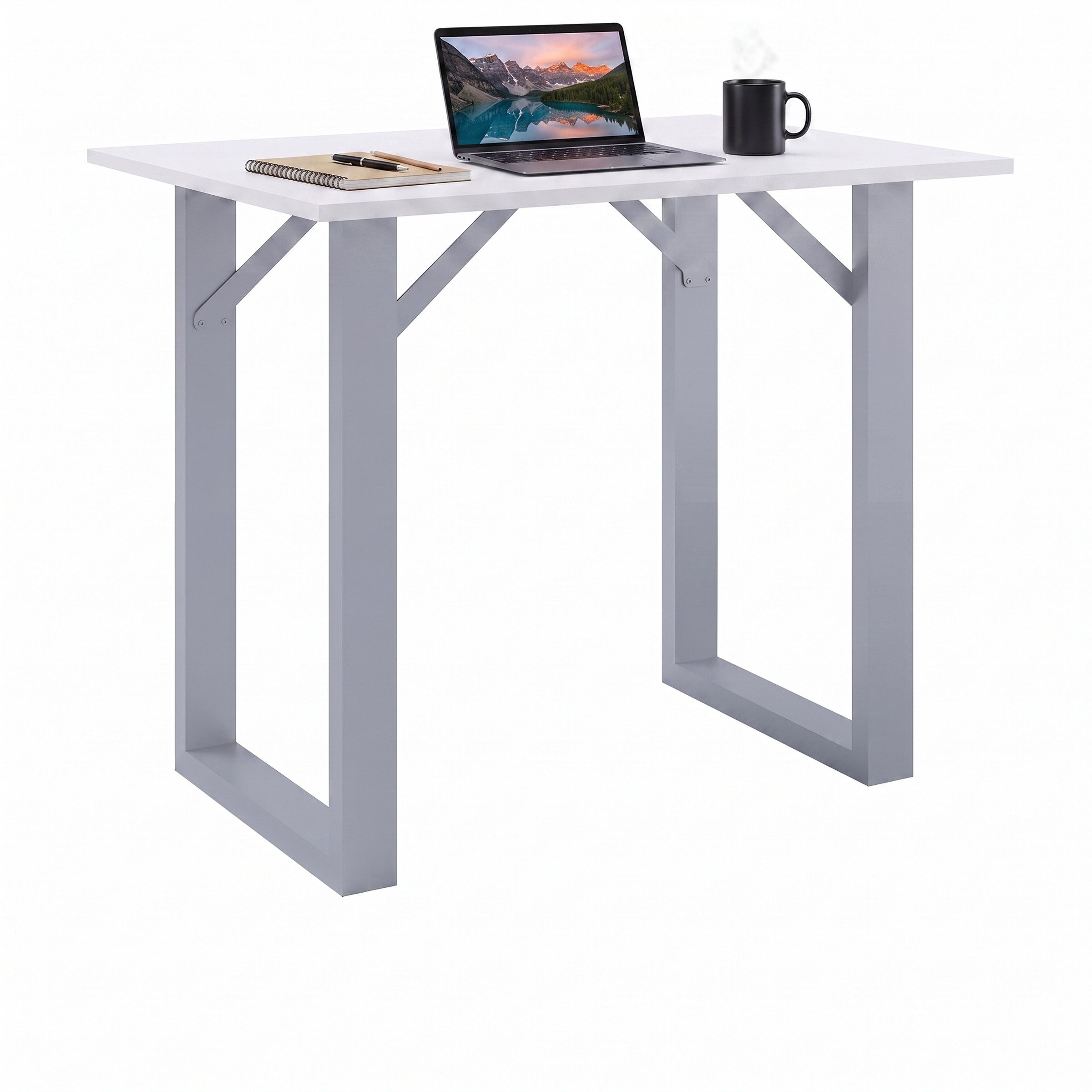 VCM Bartisch Stehtisch Xona rechteckig H. 102 x B. 110 x T. 50, Kompatker Tresen, Hochtisch für kleine Küche, Esszimmer und Barbereich
