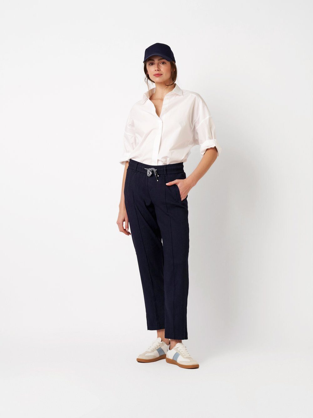 ROSNER 7/8-Hose May Slim (1-tlg) aus Leinen