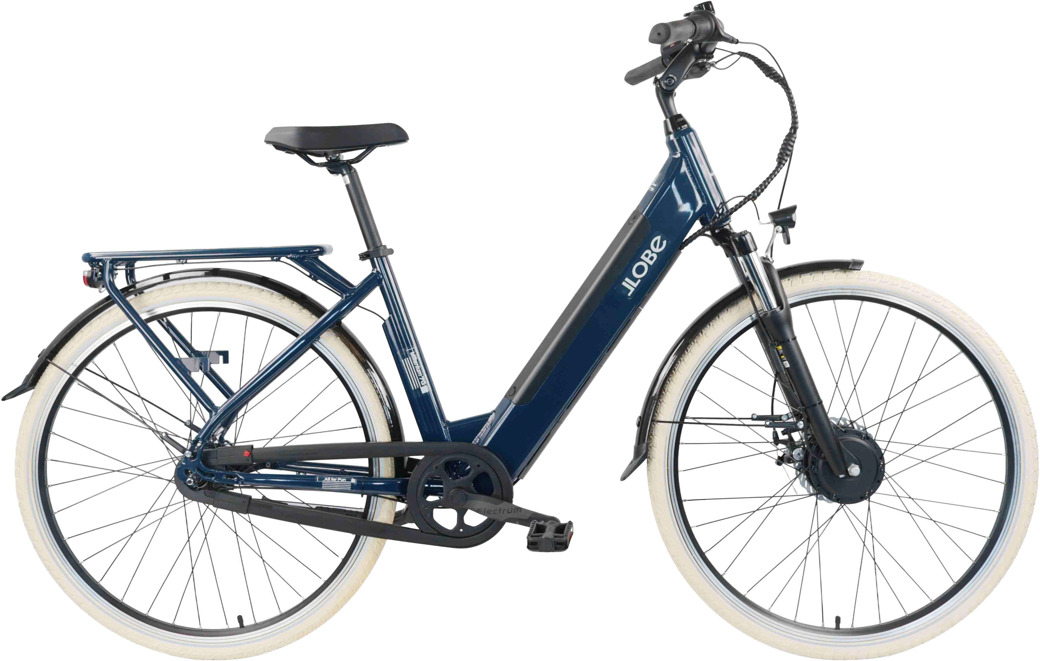 LLobe E-Bike Cityrad City E-Bike 28" Millenium 7G, 7 Gang, Nabenschaltung, Frontmotor, 468 Wh