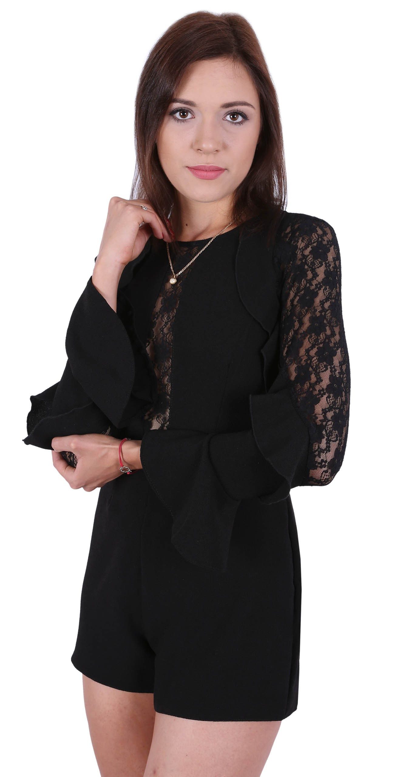 Sarcia.eu Culotte-Overall John Zack Schwarzer kurzer günstig online kaufen