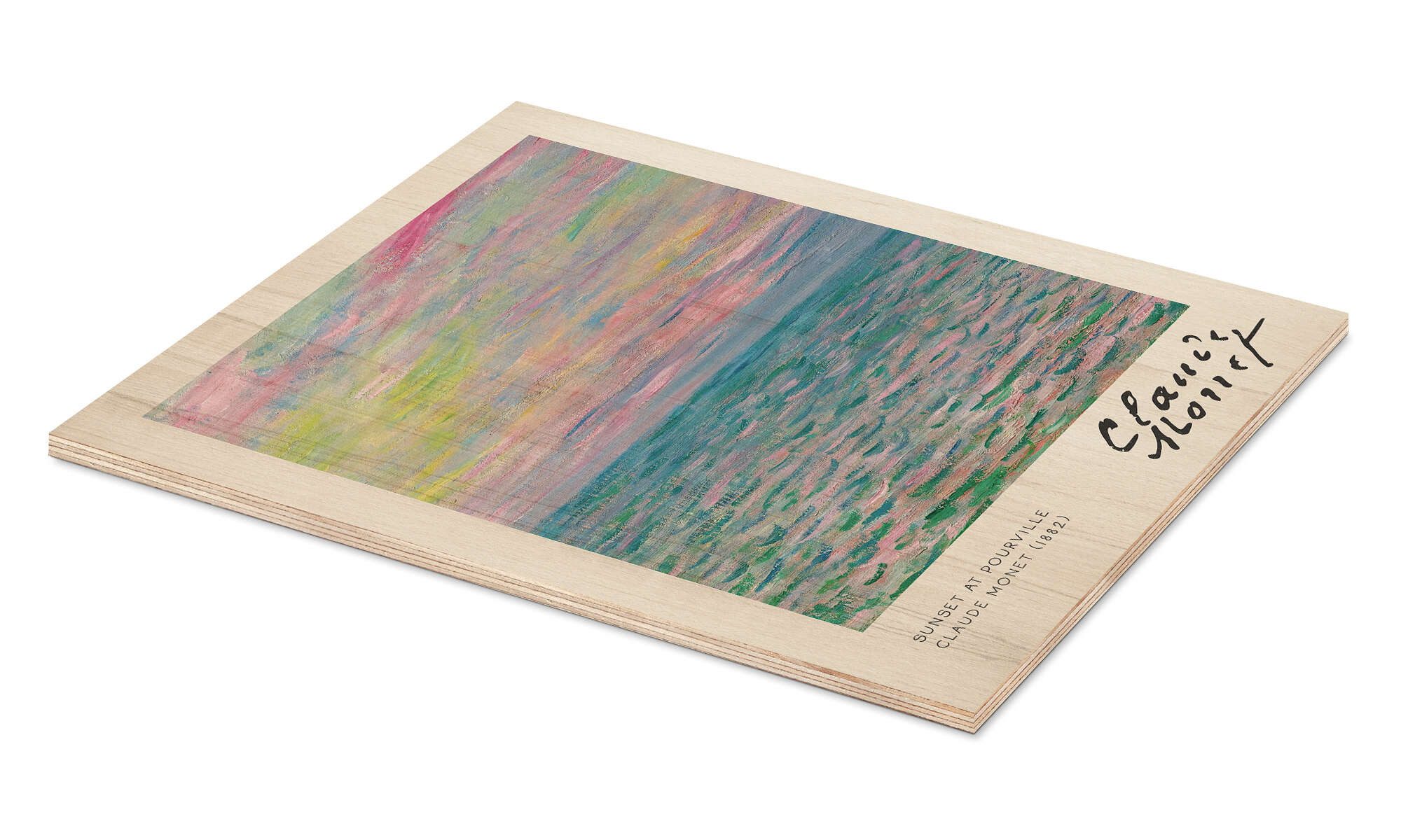 Posterlounge Wandbild Sonnenuntergang bei Pourville, 1882, Claude Monet, erhältlich als Poster, Leinwandbild, Wandsticker oder Acrylglasbild