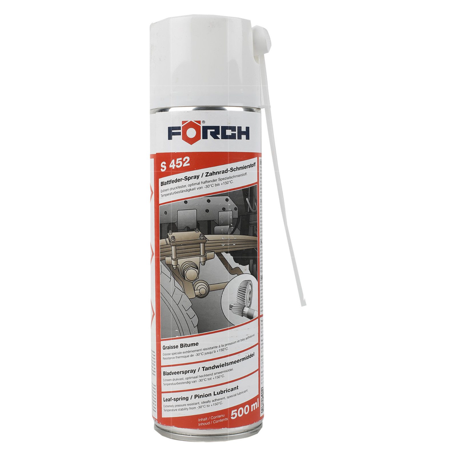 FÖRCH Schmierfett S452 Blattfeder-Spray/Zahnrad-Schmierstoff - 0.5 Ltr