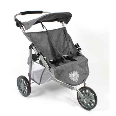 CHIC2000 Puppenwagen 697 76 Zwillings - Jogger Jeans Grey