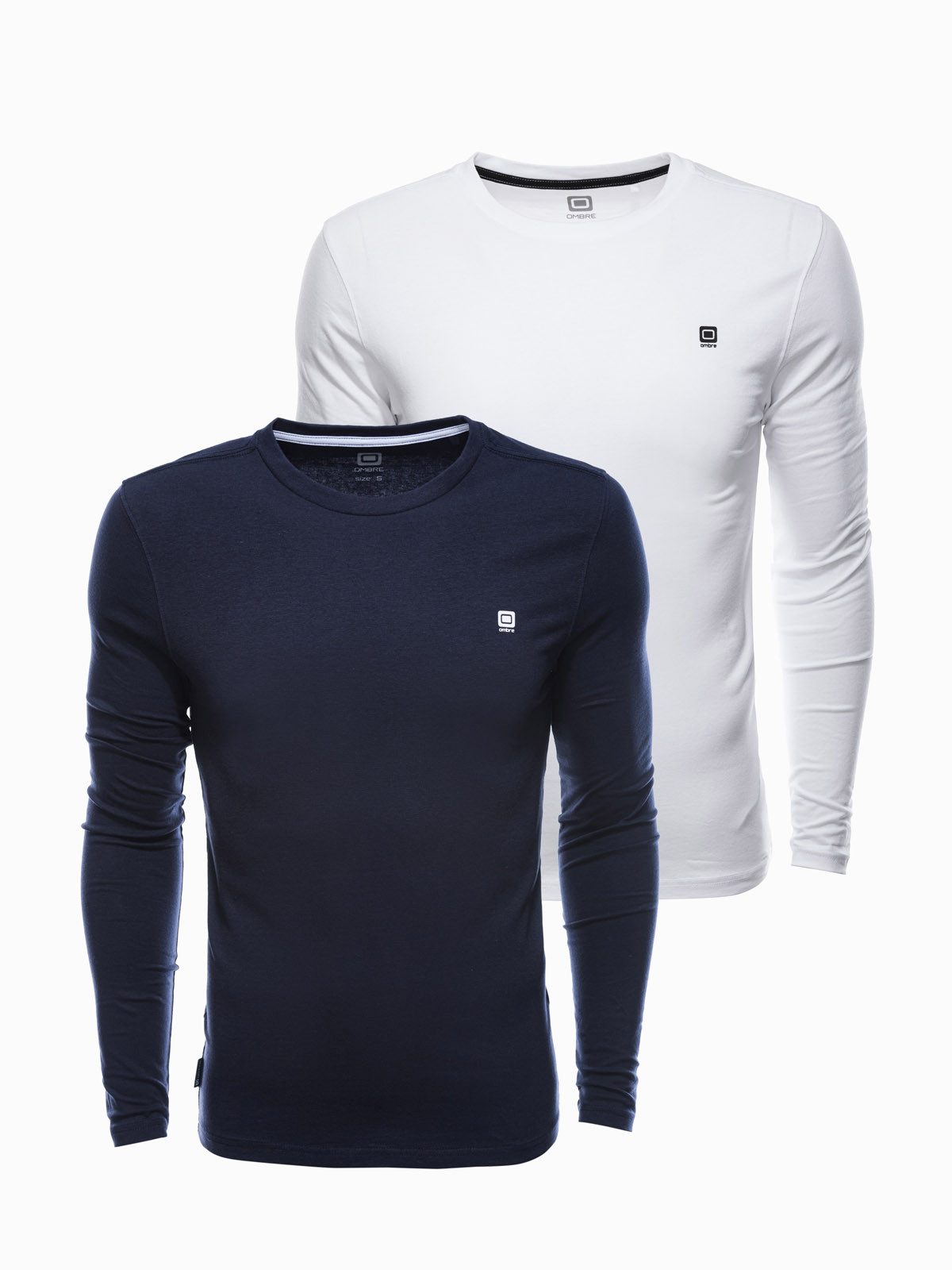OMBRE Longsleeve Longsleeve- 2er Set für Herren mit Elasthan günstig online kaufen