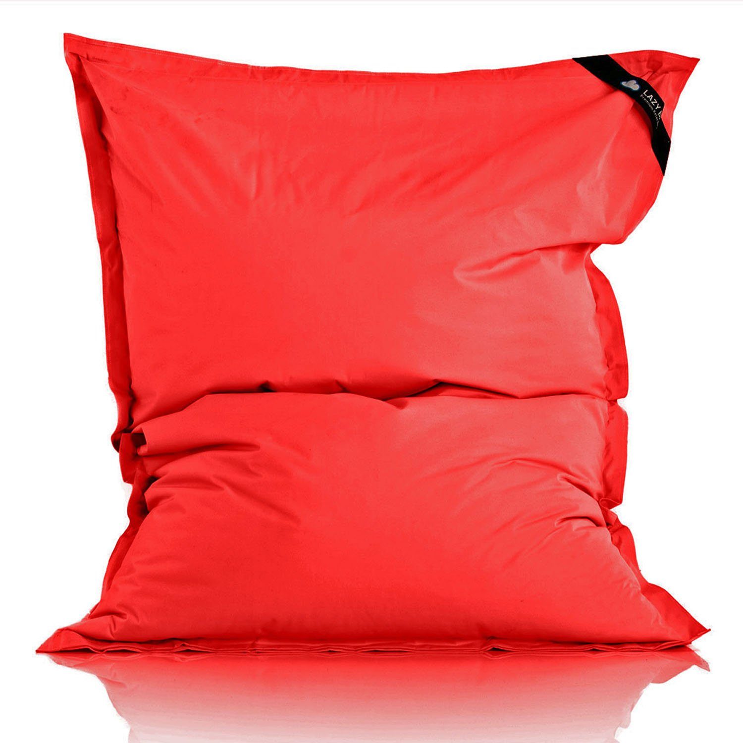 LazyBag Sitzsack Original Outdoor Bean-Bag Indoor Liter, 250 Rot Junior-Sitzkissen Riesensitzsack), (XL & Sessel