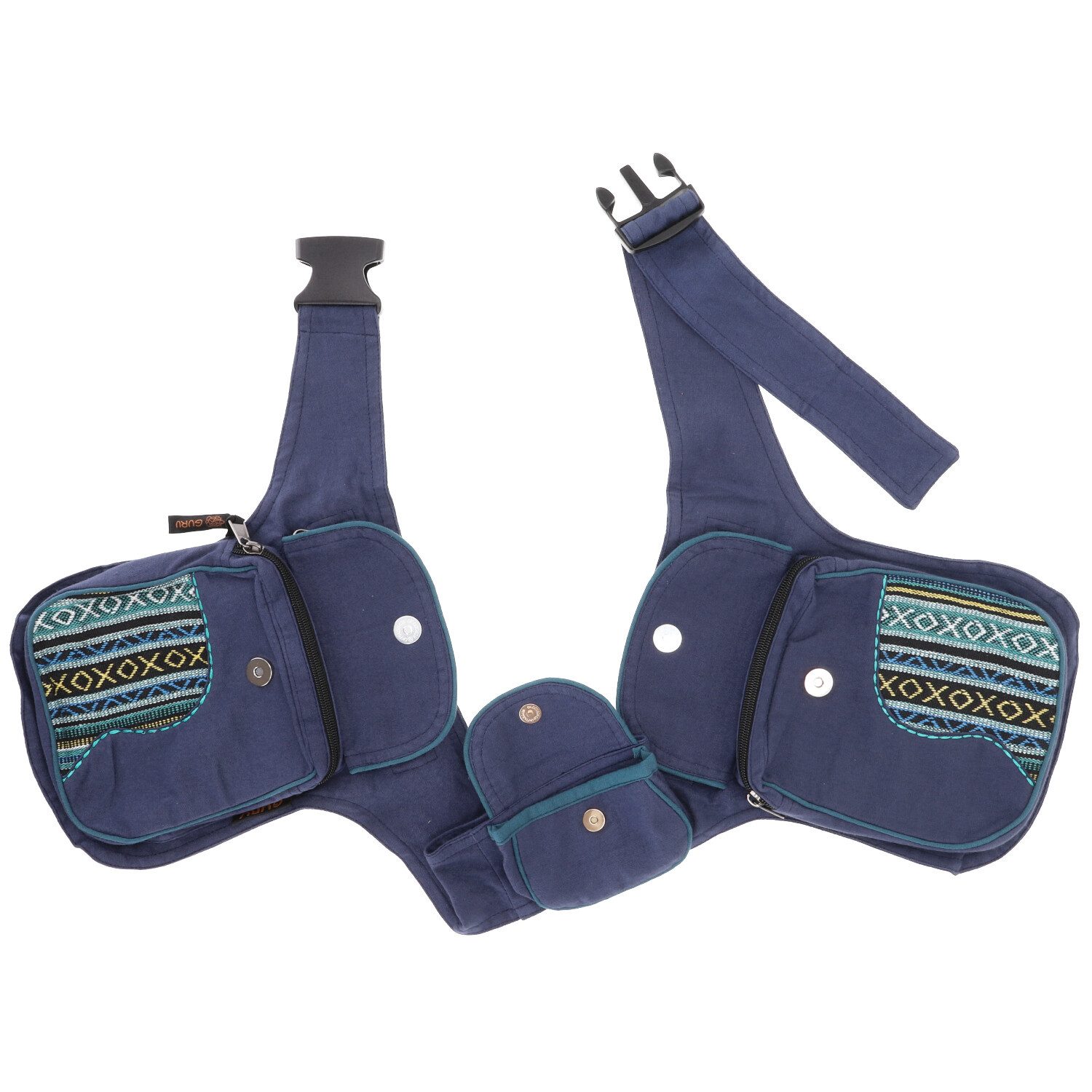 Guru-Shop Gürteltasche Stoff Sidebag, doppelte Gürteltasche, Goa.. günstig online kaufen