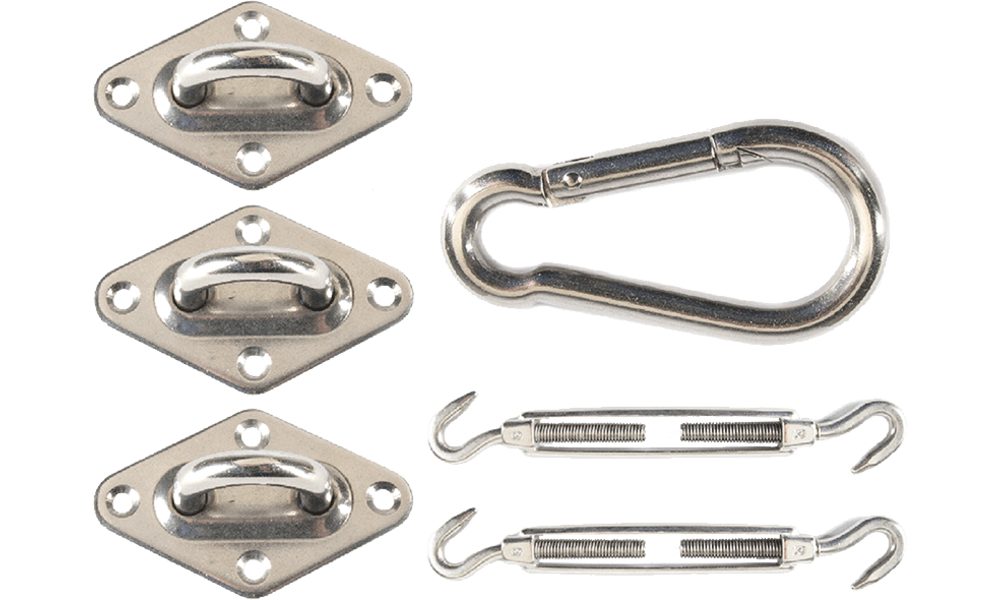 Travellife Anhänger Befestigungskit Dreieck weiß