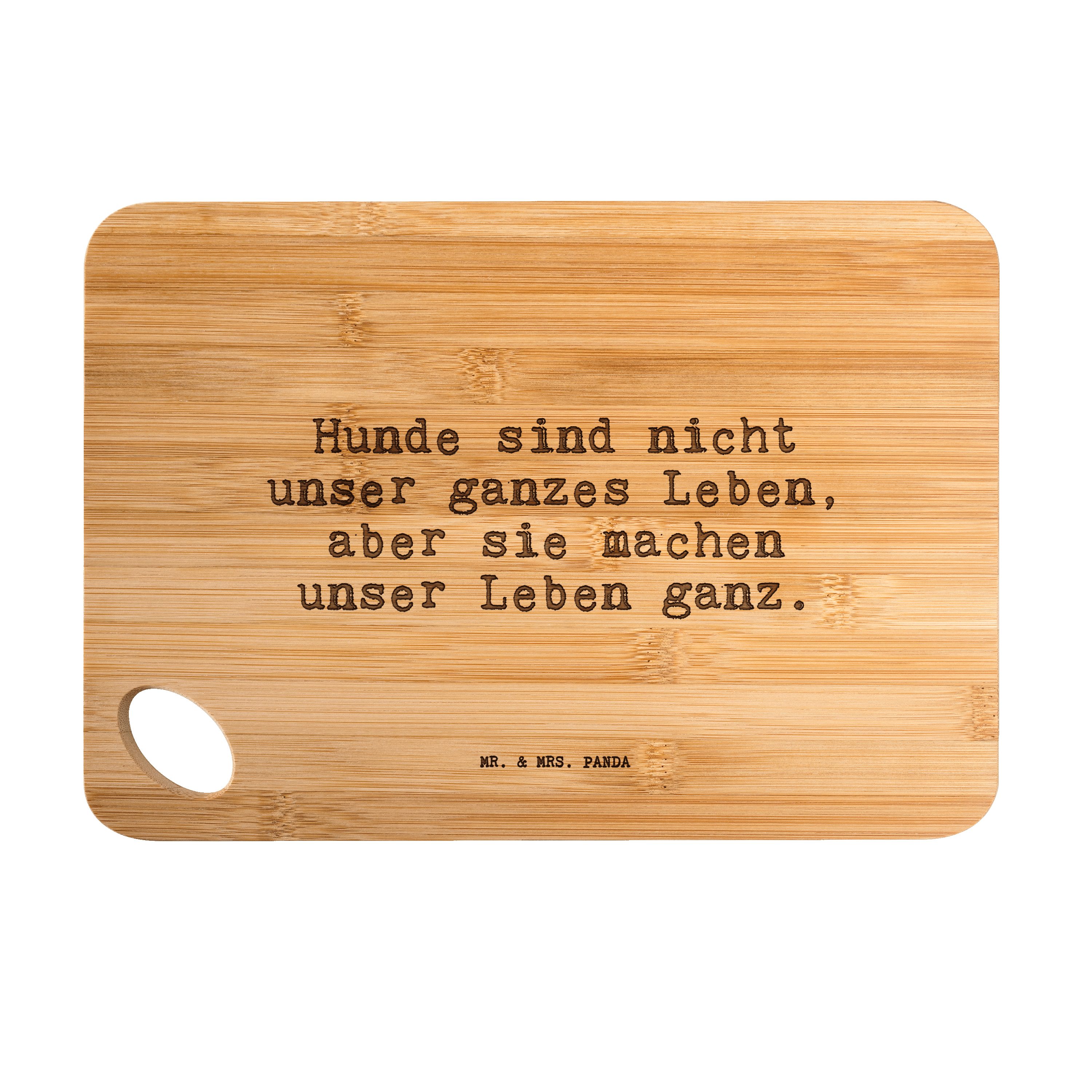 Mr. & Mrs. Panda Servierbrett »Hunde sind nicht unser... Transparent