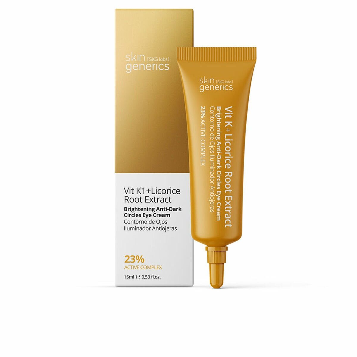 Skin Generics Augencreme Haut Generics Vit K1 Licorice Root Extract Contorno De Ojos 15ml