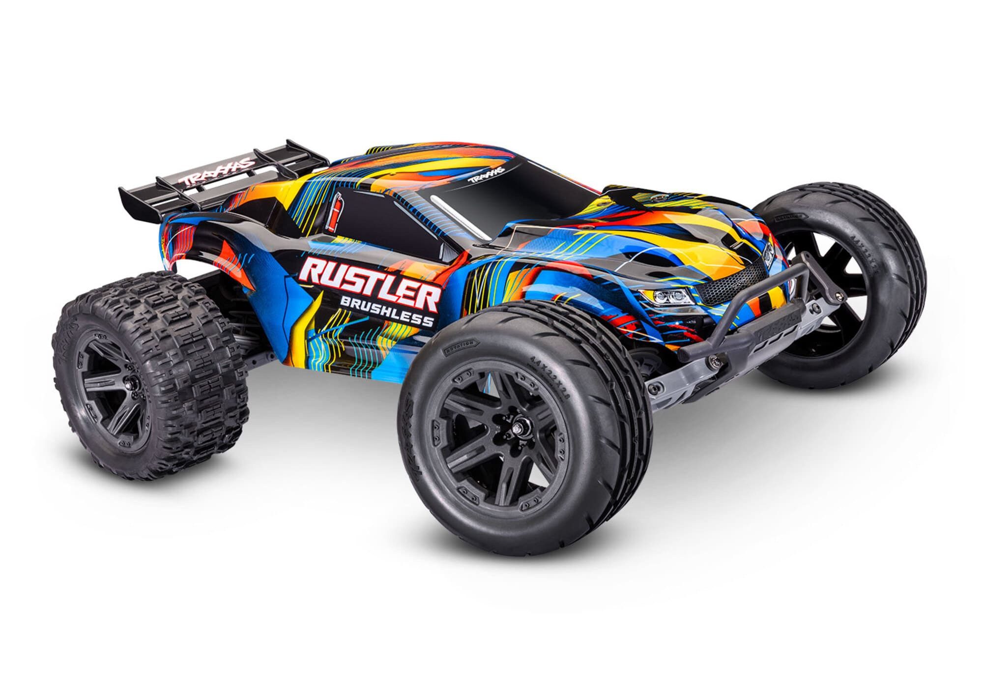 Traxxas RC-Buggy TRAXXAS Rustler 2WD Brushless Buggy Gelb RTR VX3 Brushless