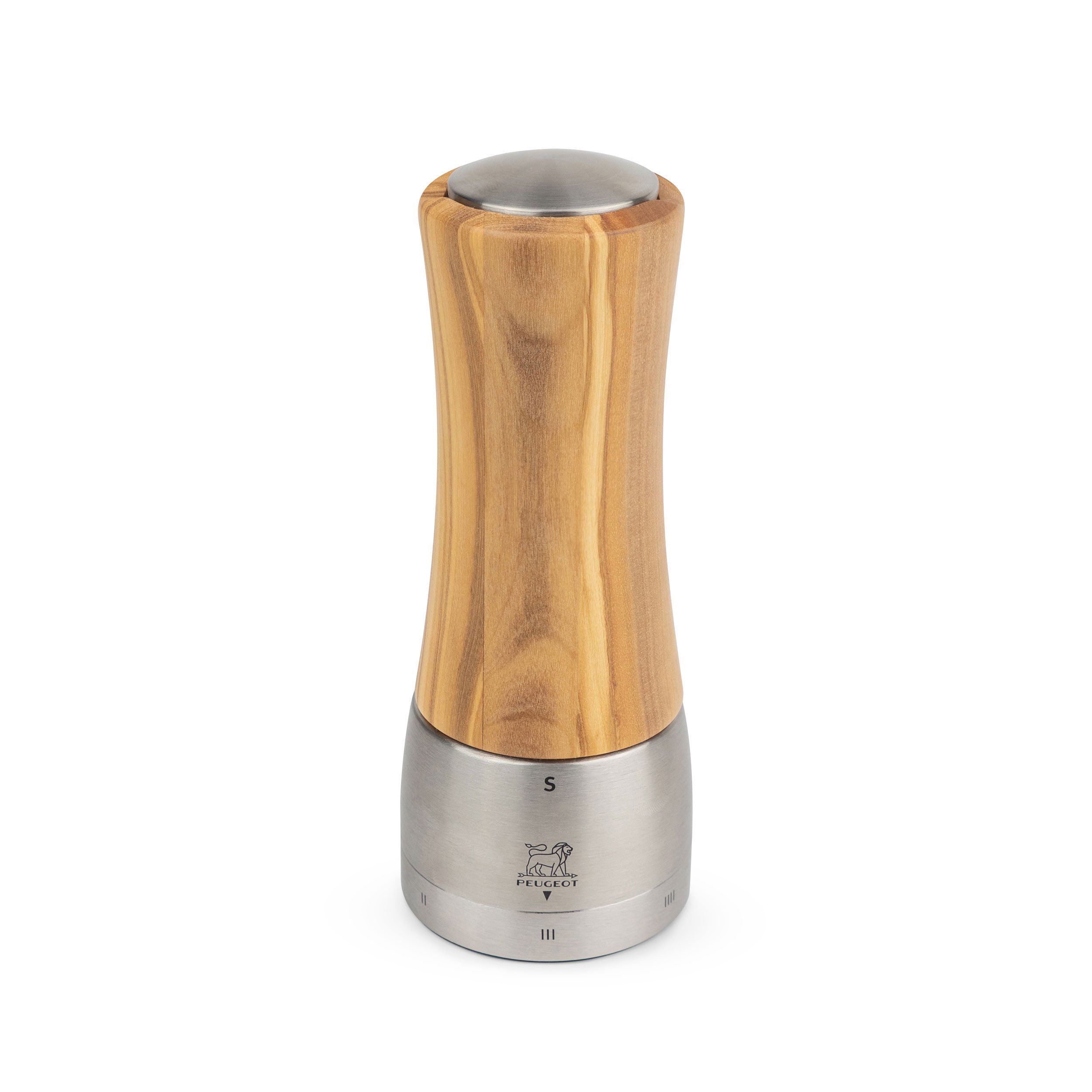 PEUGEOT Salzmühle DAMAN 16cm Olivenholz uSelect Stahlmahlwerk Gewürzmü Manuell