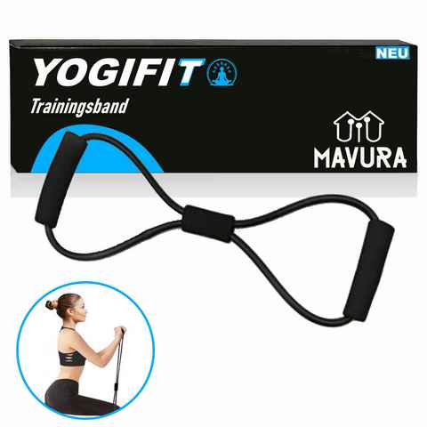 MAVURA Trainingsband YOGIFIT Fitness Gymnastik Yoga Trainingsband Expander Fitnessexpander, Resistance Band Fitnessband Gymnastikband Home Workout Yoga Abnehmen