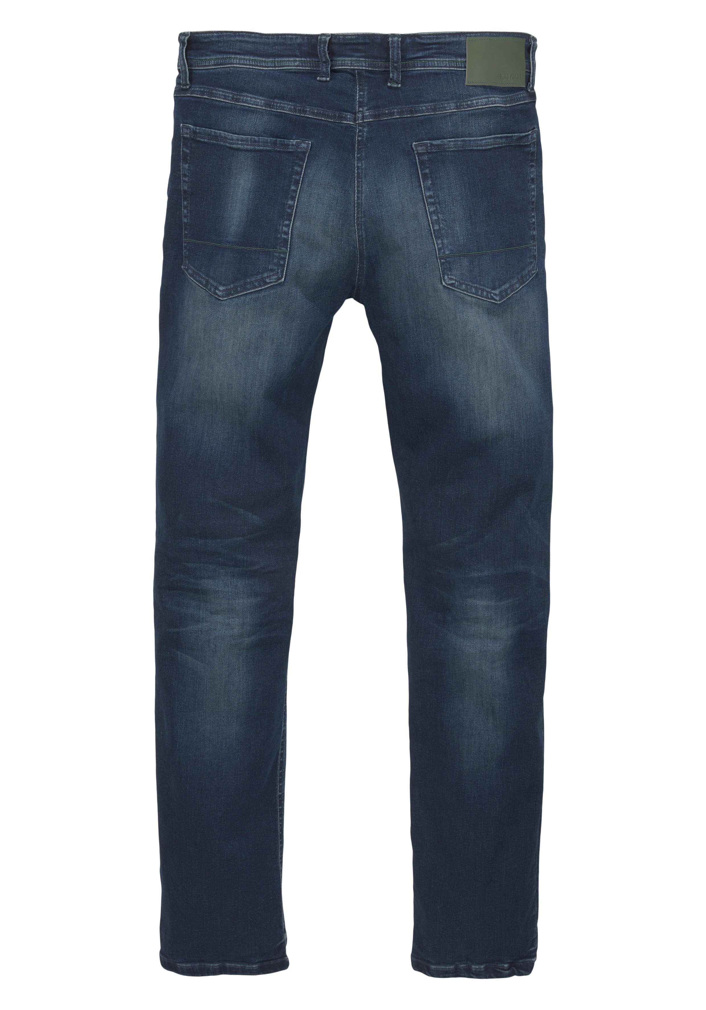 super Straight-Jeans Flexx-Driver dark MAC elastisch authentic blue used