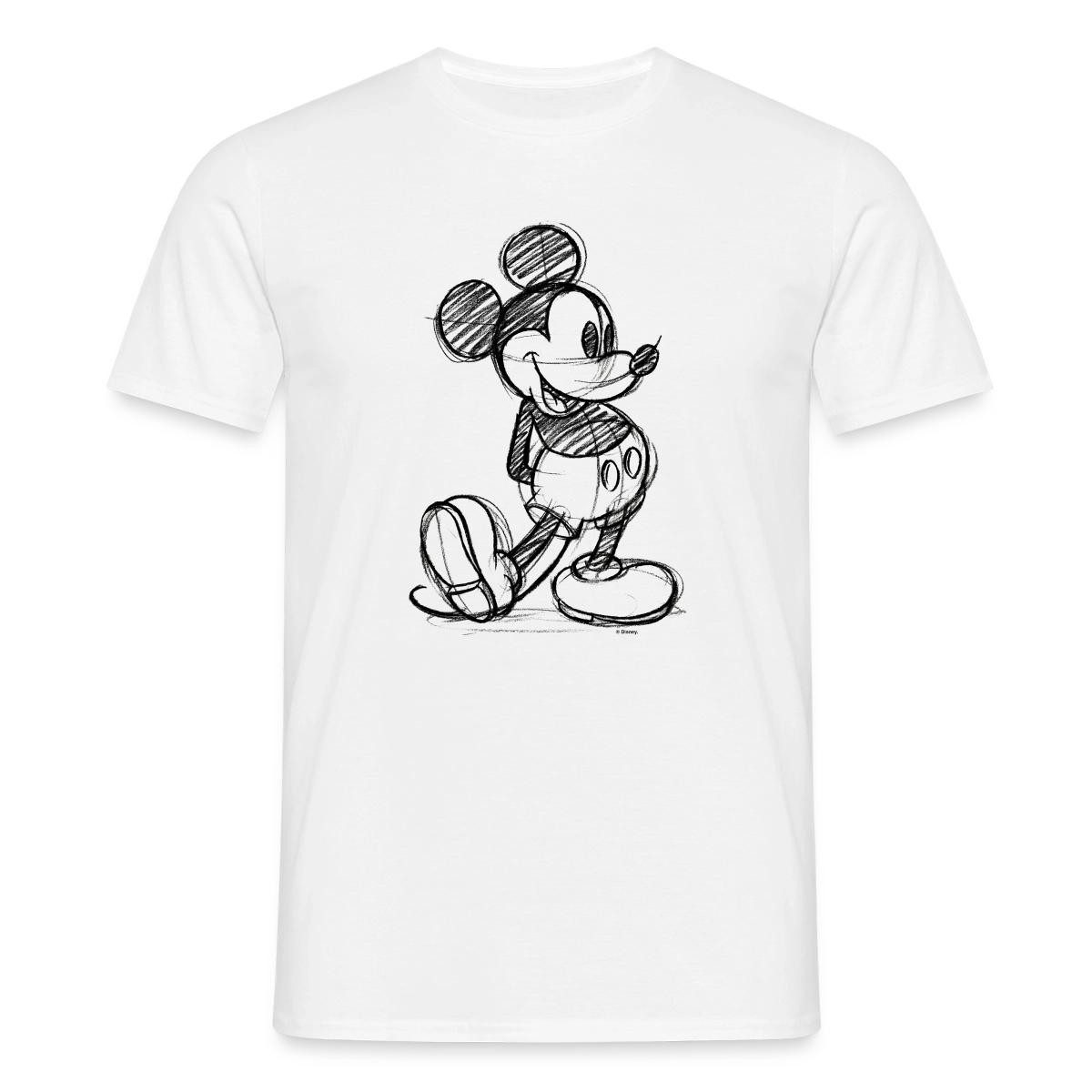 Spreadshirt T-Shirt Mickey & Minnie Zeichnung Männer T-Shirt (1-tlg)