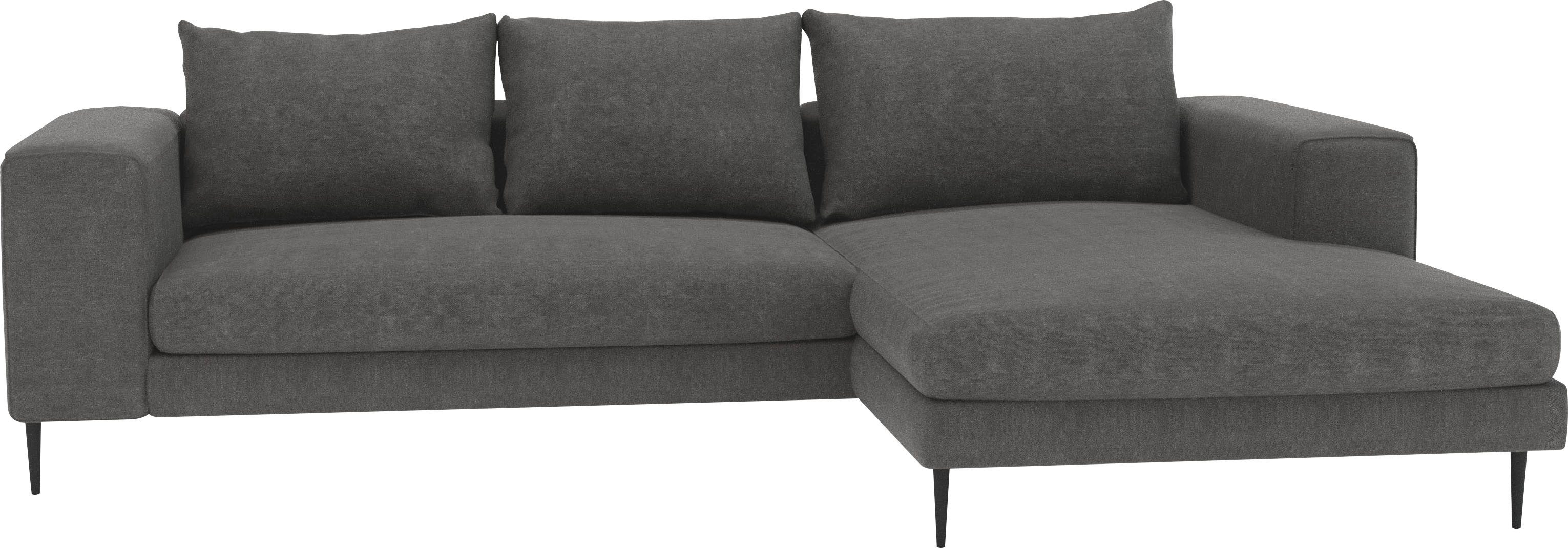 Ecksofa Aurora, L-Form, mit extra breiter Recamiere, 324 x 170 cm (BxT)