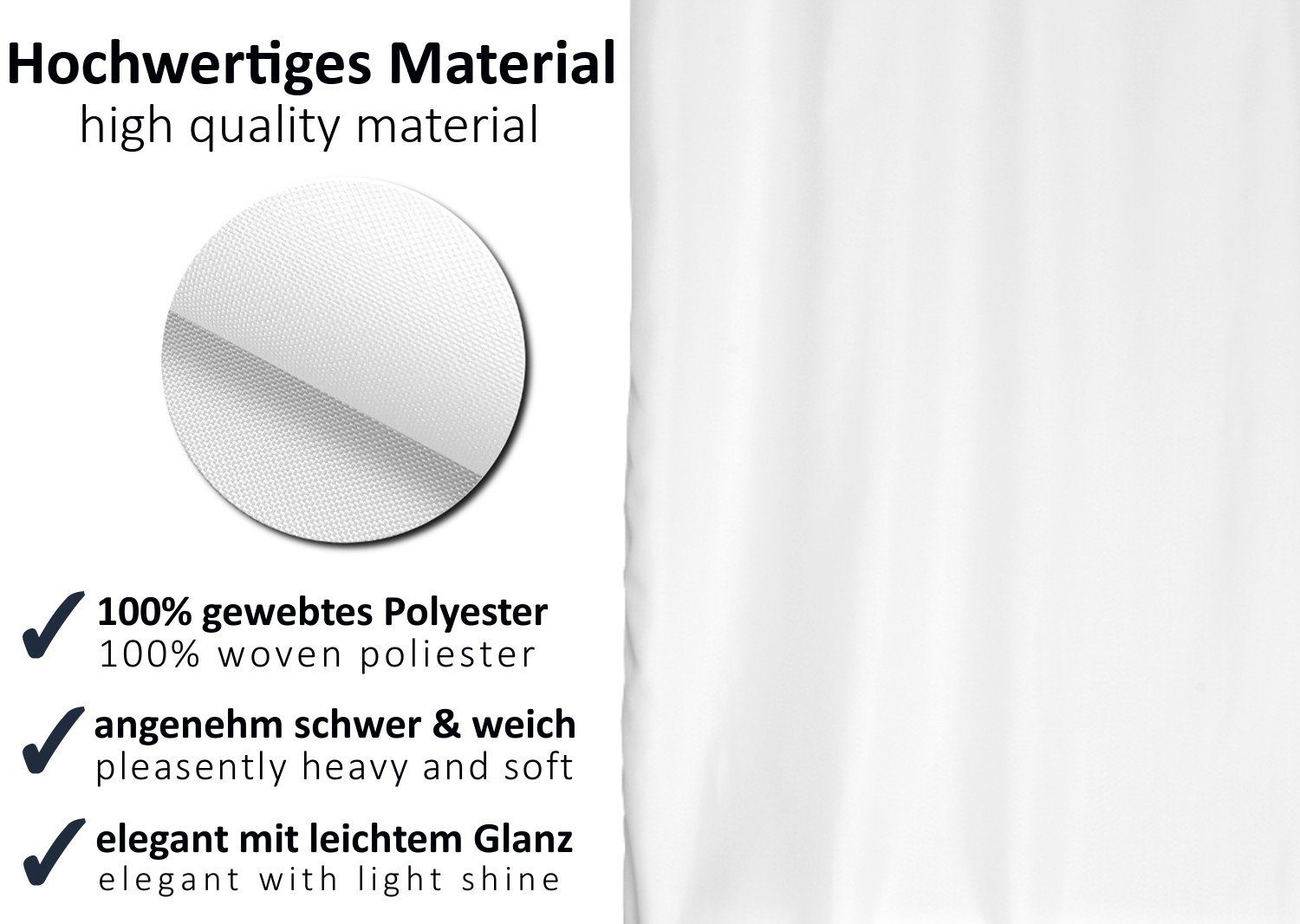 Arteneur Duschvorhang Duschvorhang Weiß Breite 120 cm, inkl. Duschvorhangri günstig online kaufen