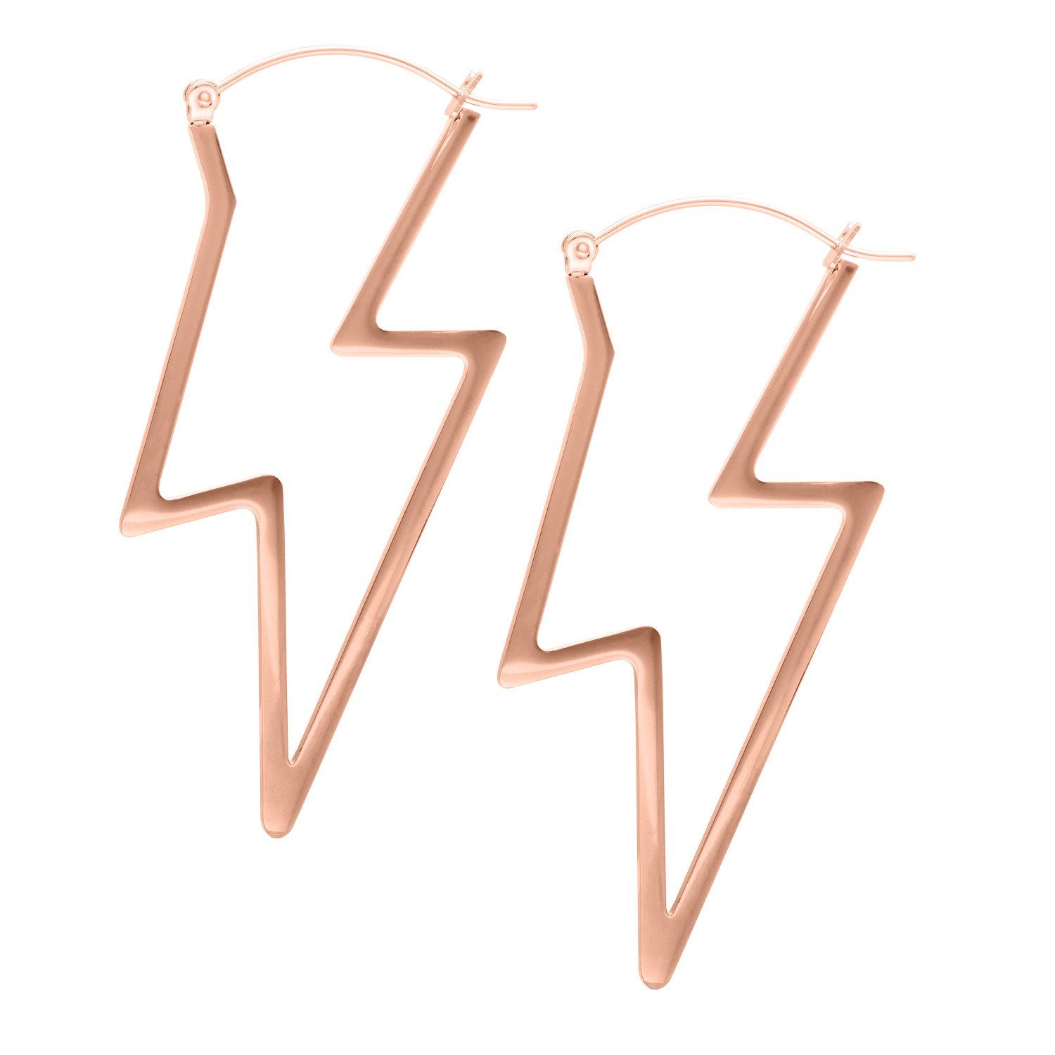 Paar Ohrhänger Thunderbolt Hoops