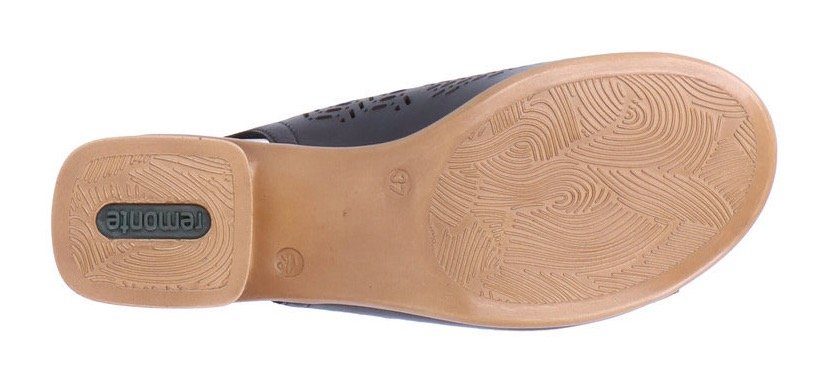 modischem Remonte Sandalette mit Laser-Muster schwarz