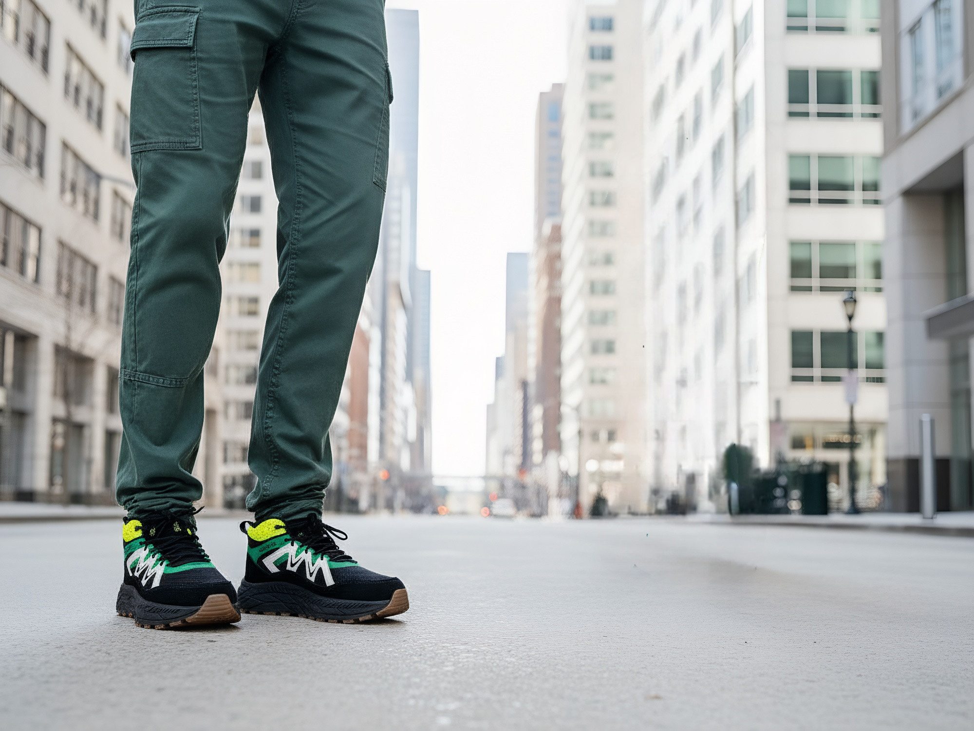 Nowaland Wanderschuhe Outdoor High-Top Sneaker Trekkingschuh Atmungsaktiv, Rutschfest & Bequem