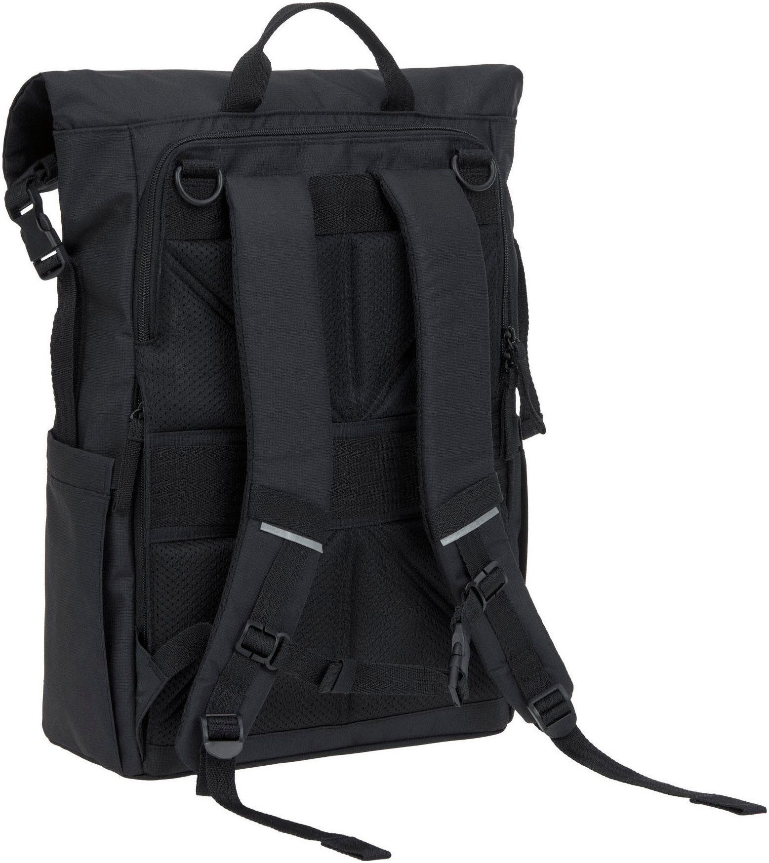 LÄSSIG Wickelrucksack Green Label, Outdoor Rolltop Backpack, black