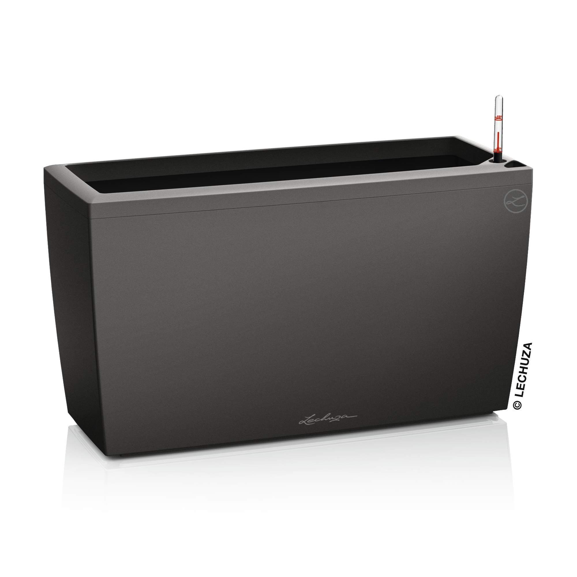 Lechuza® Blumentopf Lechuza Pflanzkübel groß Cararo anthrazit metallic