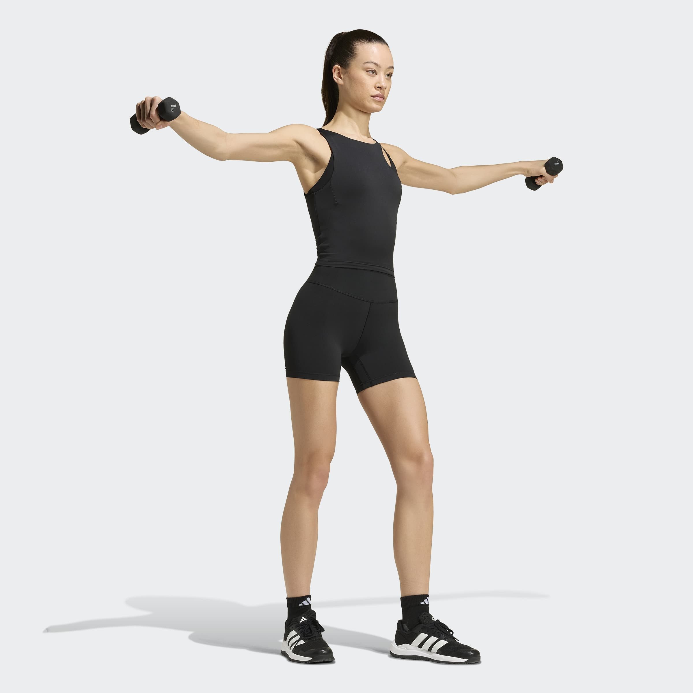 adidas Performance Tanktop ALL ME vom Yoga inspiriert, ohne Verschluss, aus weichem Material – Bild 5 von 5
