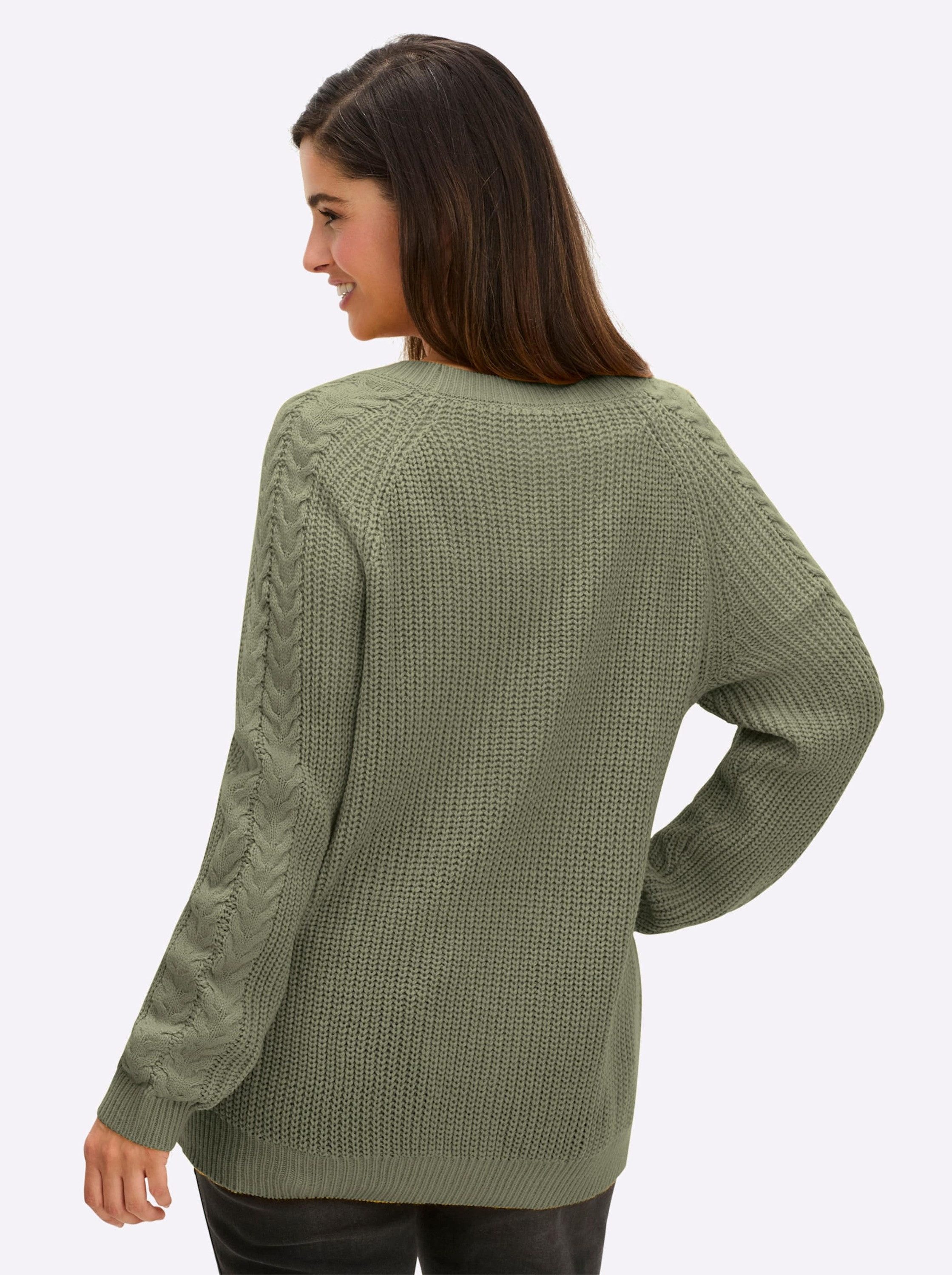 Sieh an! Strickjacke Strickjacke Langarm