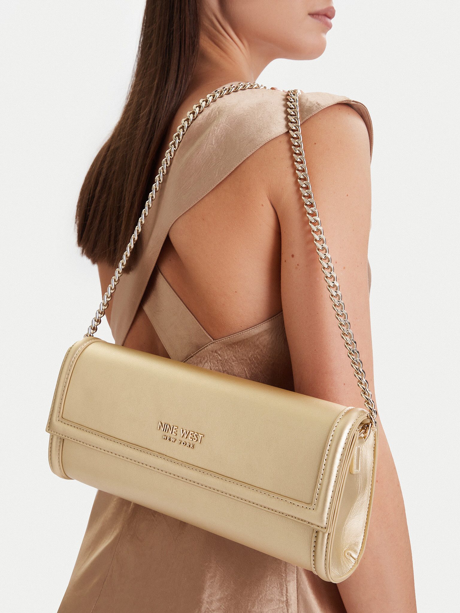 Nine West Handtasche Nine West Damenhandtasche Gold NINE WEST-EO-GREENE CHARM-LDA8374 Gold